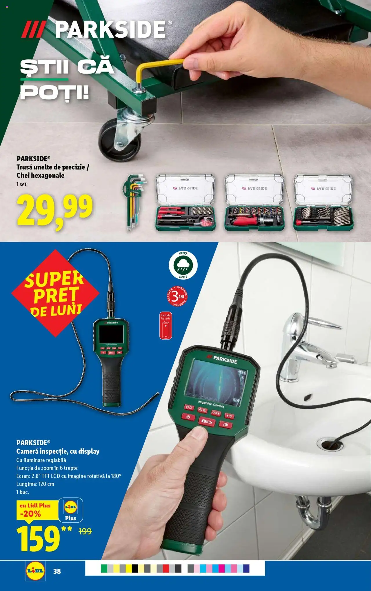 Catalog LIDL 21 - 26 Iulie 2025 | Pagina 38 | Produse: Cameră, Baterie