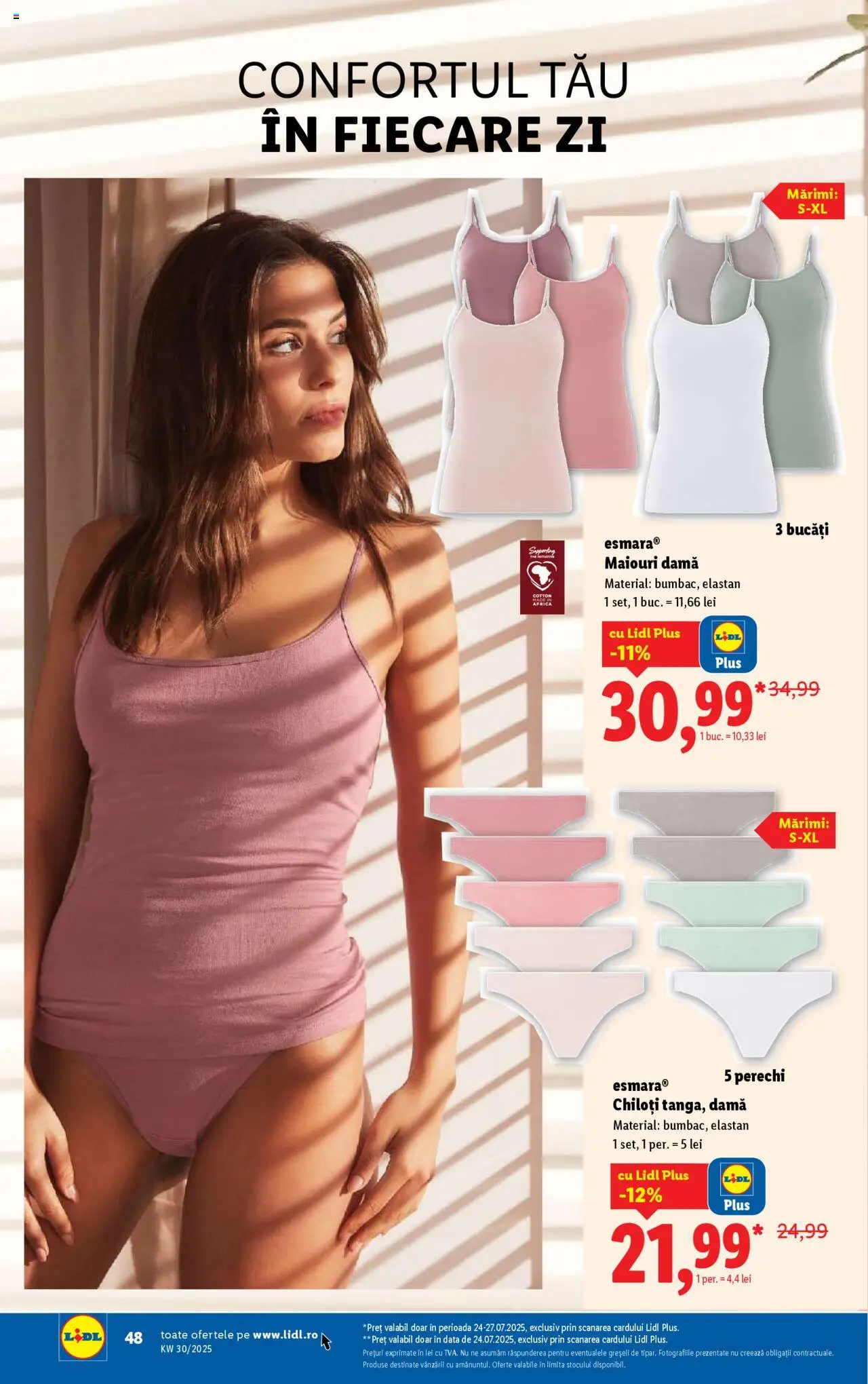 Catalog LIDL 21 - 26 Iulie 2025 | Pagina 48 | Produse: Chiloți