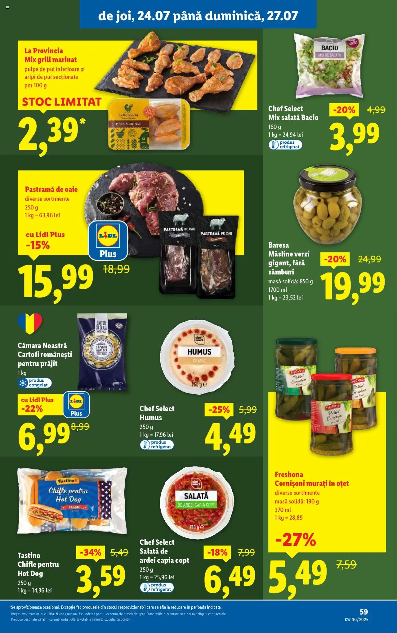 Catalog LIDL 21 - 26 Iulie 2025 | Pagina 59 | Produse: Grill, Masă, Hacıyatmaz Kedi Oyuncağı, Măsline