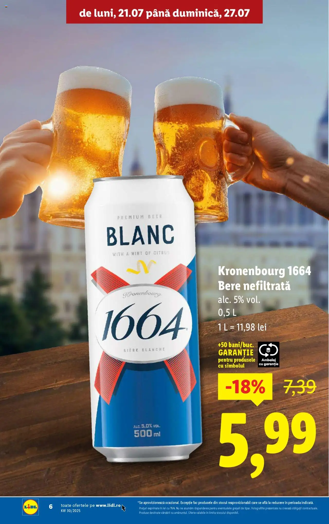 Catalog LIDL 21 - 26 Iulie 2025 | Pagina 6 | Produse: Bere