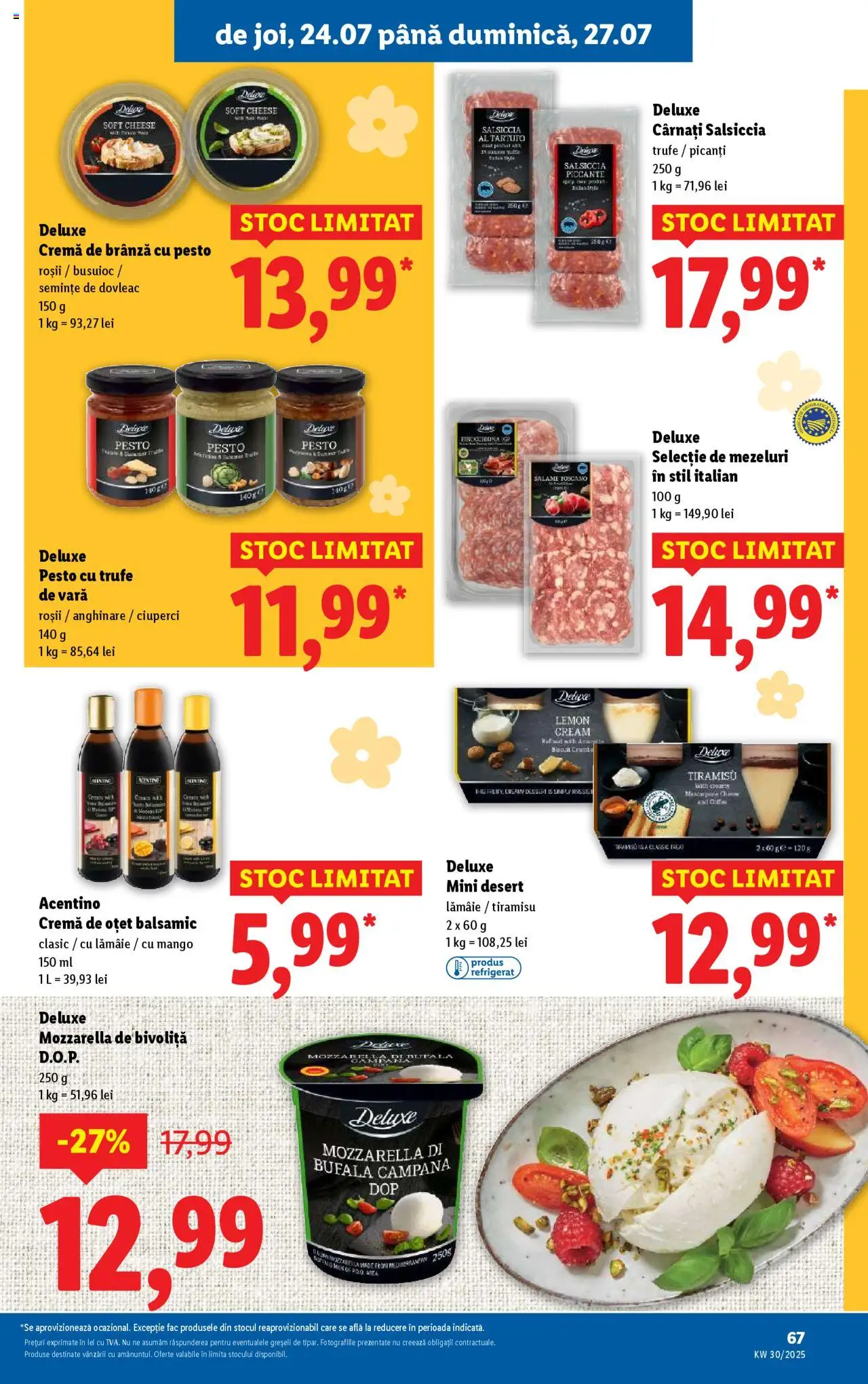 Catalog LIDL 21 - 26 Iulie 2025 | Pagina 67 | Produse: Ciuperci, Brânză, Tiramisu, Lămâie