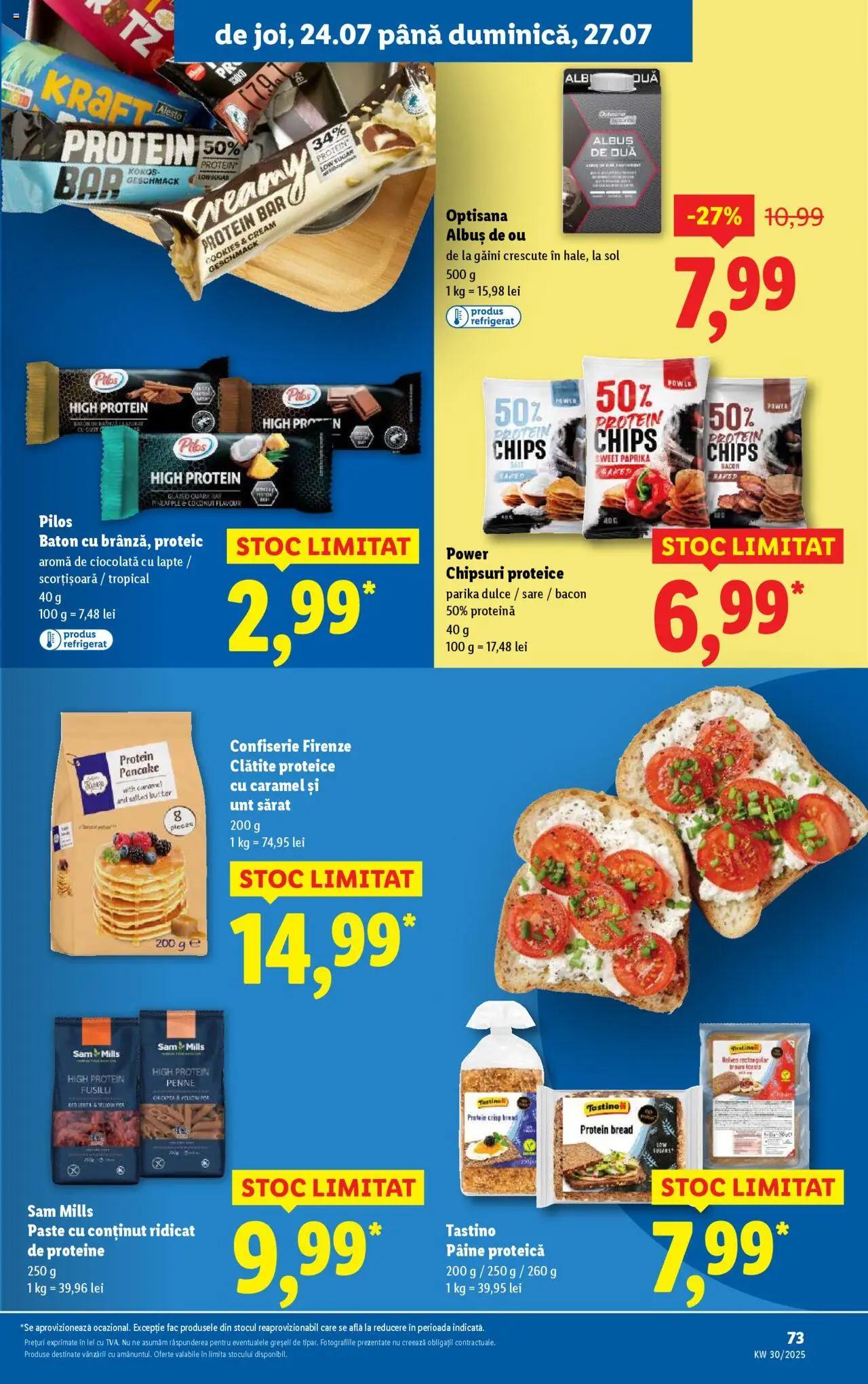Catalog LIDL 21 - 26 Iulie 2025 | Pagina 73 | Produse: Clătite, Unt, Pâine, Paste