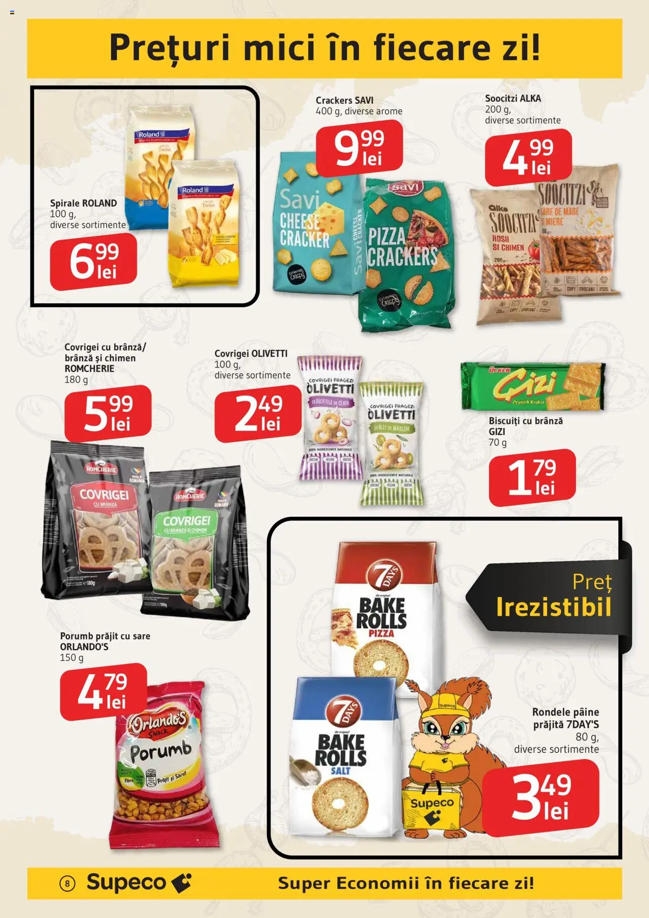Catalog Supeco 17 - 29 Iulie 2025 | Pagina 8 | Produse: Măsline, Brânză, Biscuiți, Porumb