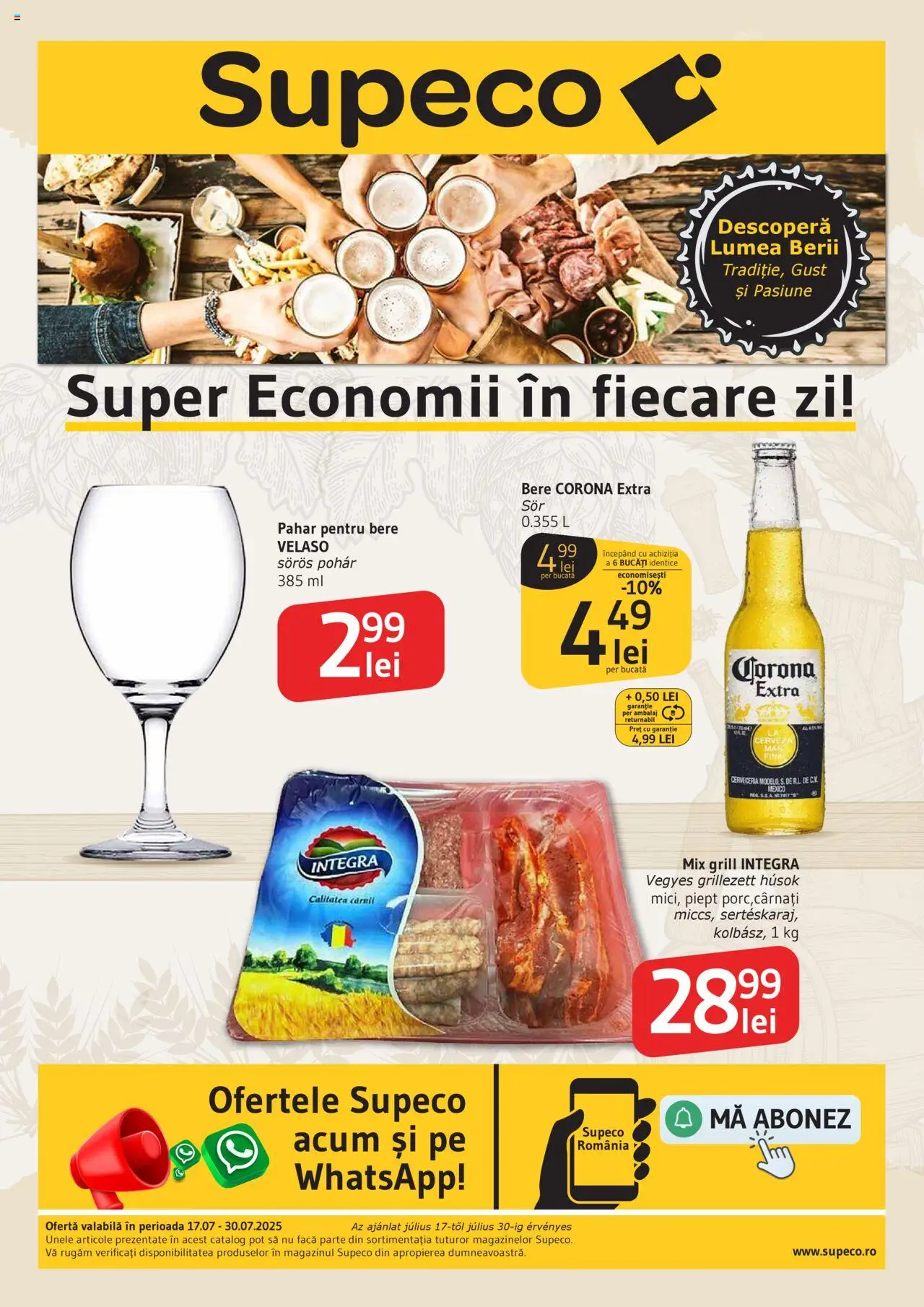 Catalog Supeco 17 - 29 Iulie 2025 | Pagina 1 | Produse: Grill, Klozet koku giderici, Bere