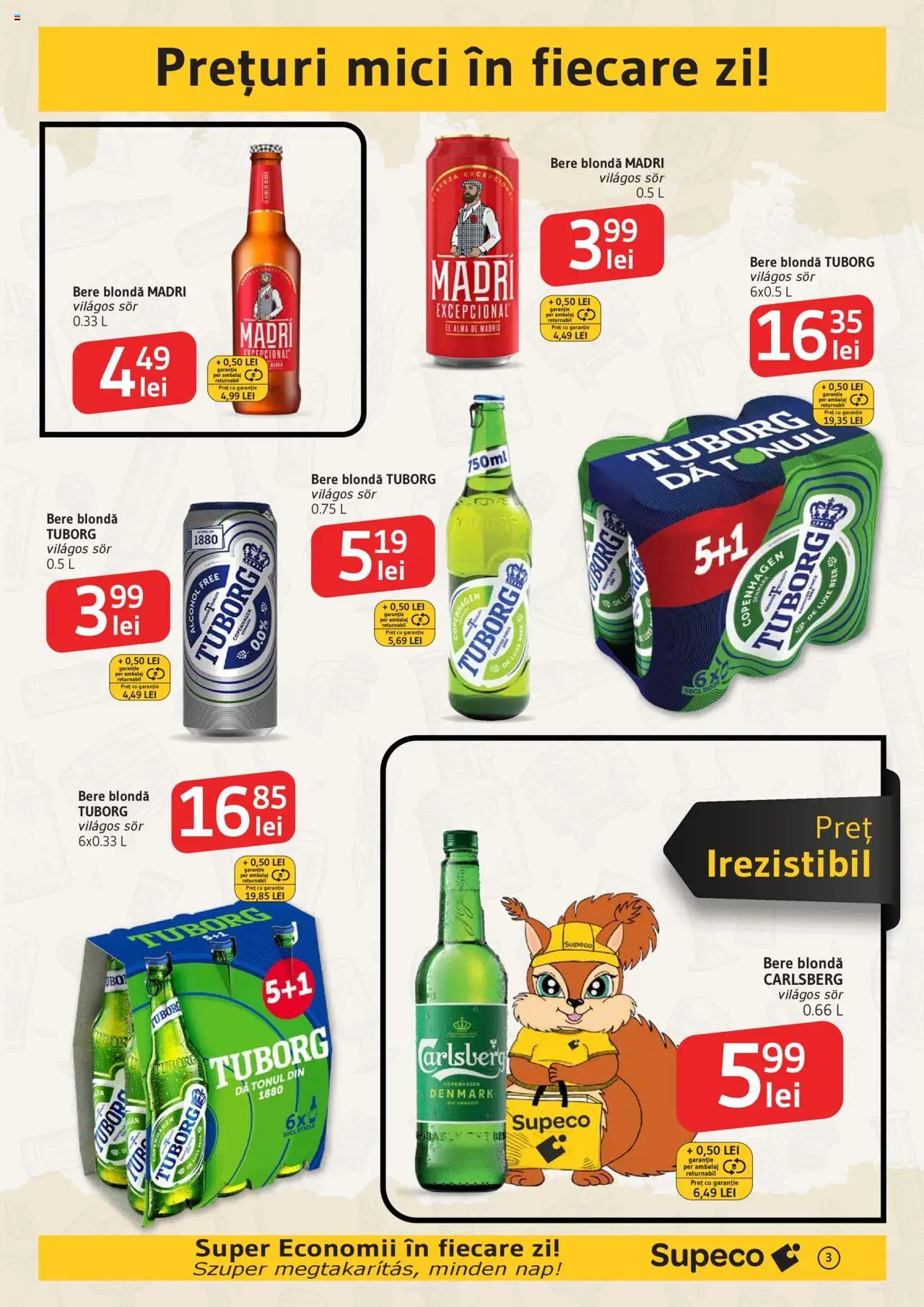 Catalog Supeco 17 - 29 Iulie 2025 | Pagina 3 | Produse: Mici, Bere