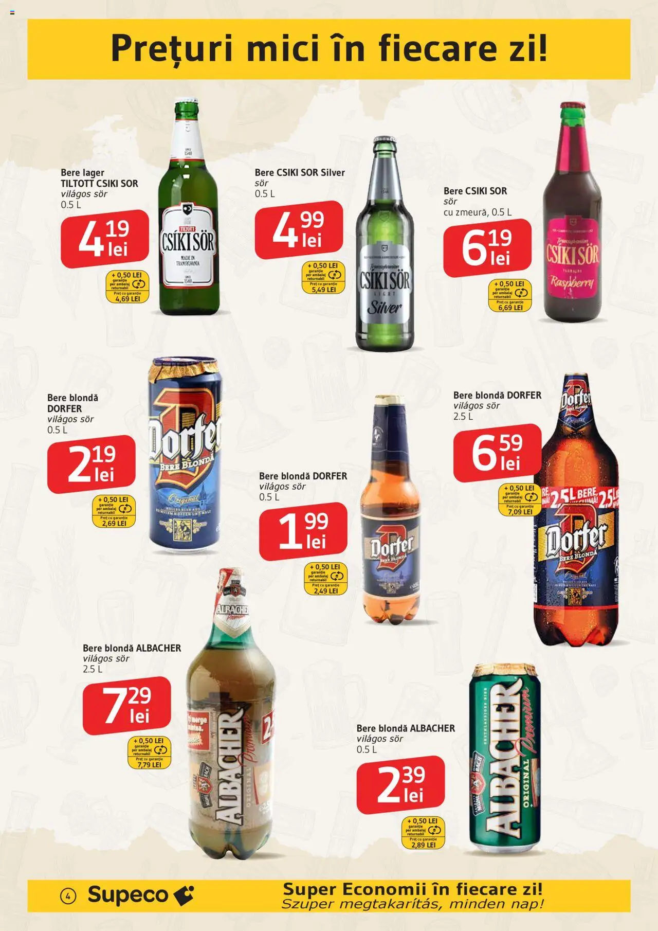 Catalog Supeco 17 - 29 Iulie 2025 | Pagina 4 | Produse: Mici, Bere