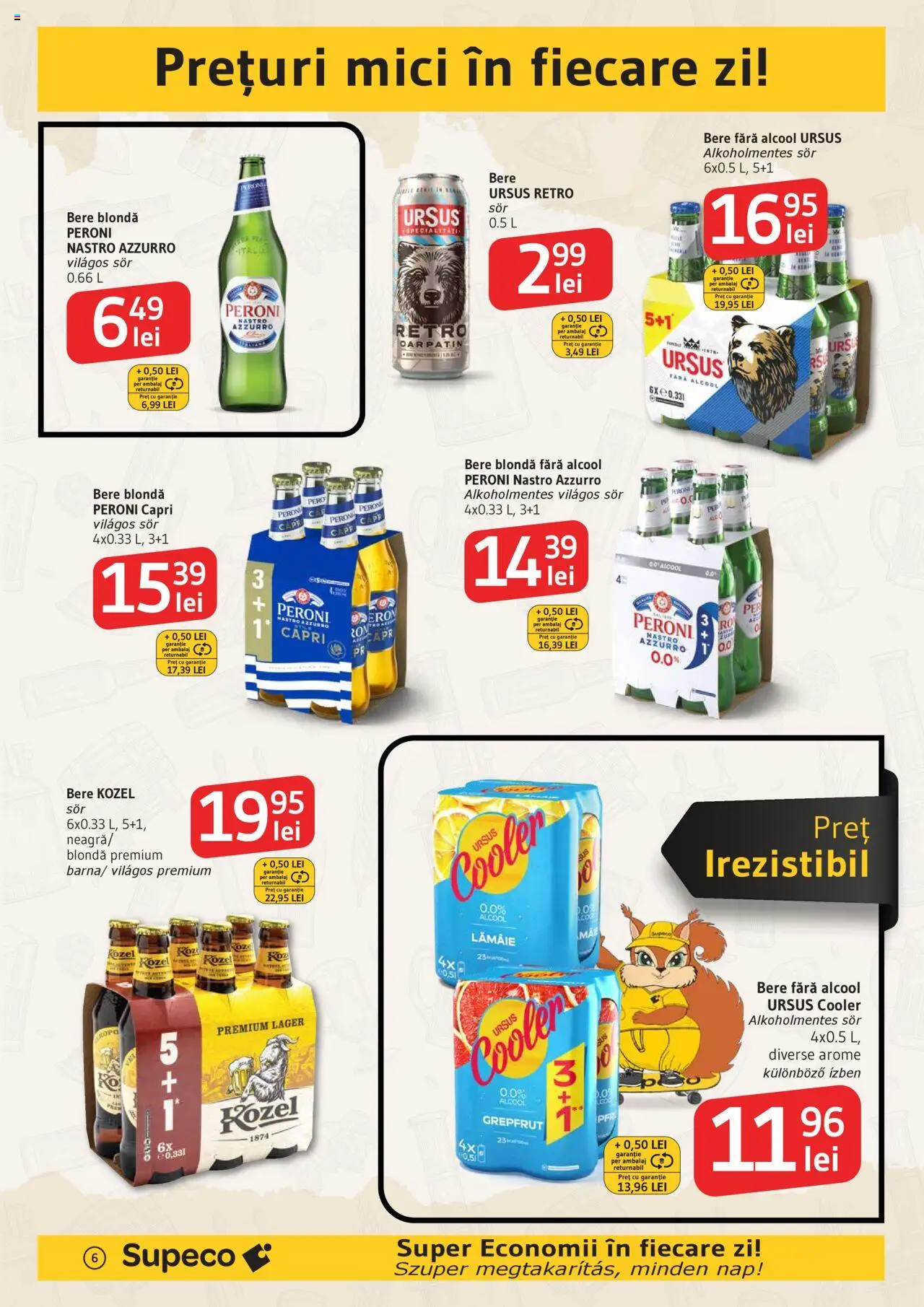 Catalog Supeco 17 - 29 Iulie 2025 | Pagina 6 | Produse: Mici, Bere, Grepfrut, Lămâie