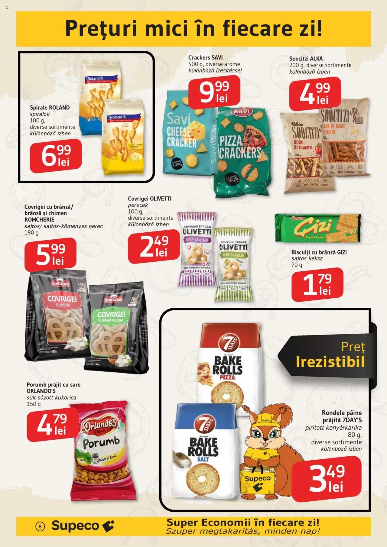 Catalog Supeco 17 - 29 Iulie 2025 | Pagina 8 | Produse: Brânză, Pâine, Roșii, Biscuiți