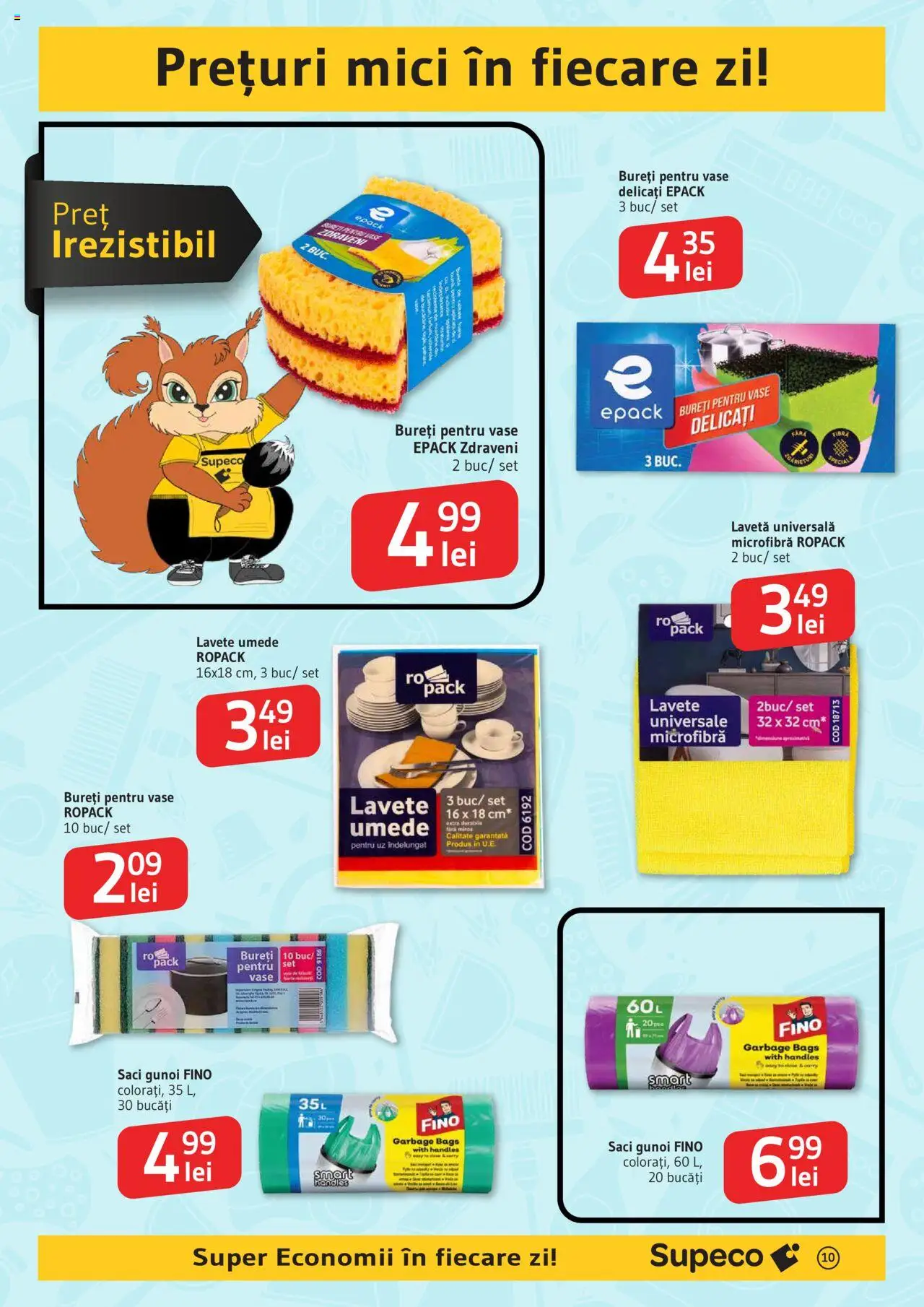 Catalog Supeco 17 - 29 Iulie 2025 | Pagina 10 | Produse: Mici, Lavete