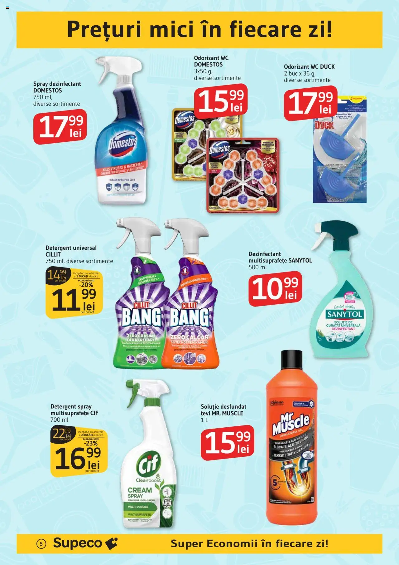 Catalog Supeco 17 - 29 Iulie 2025 | Pagina 5 | Produse: Usb, Mici, Detergent, Spray dezinfectant