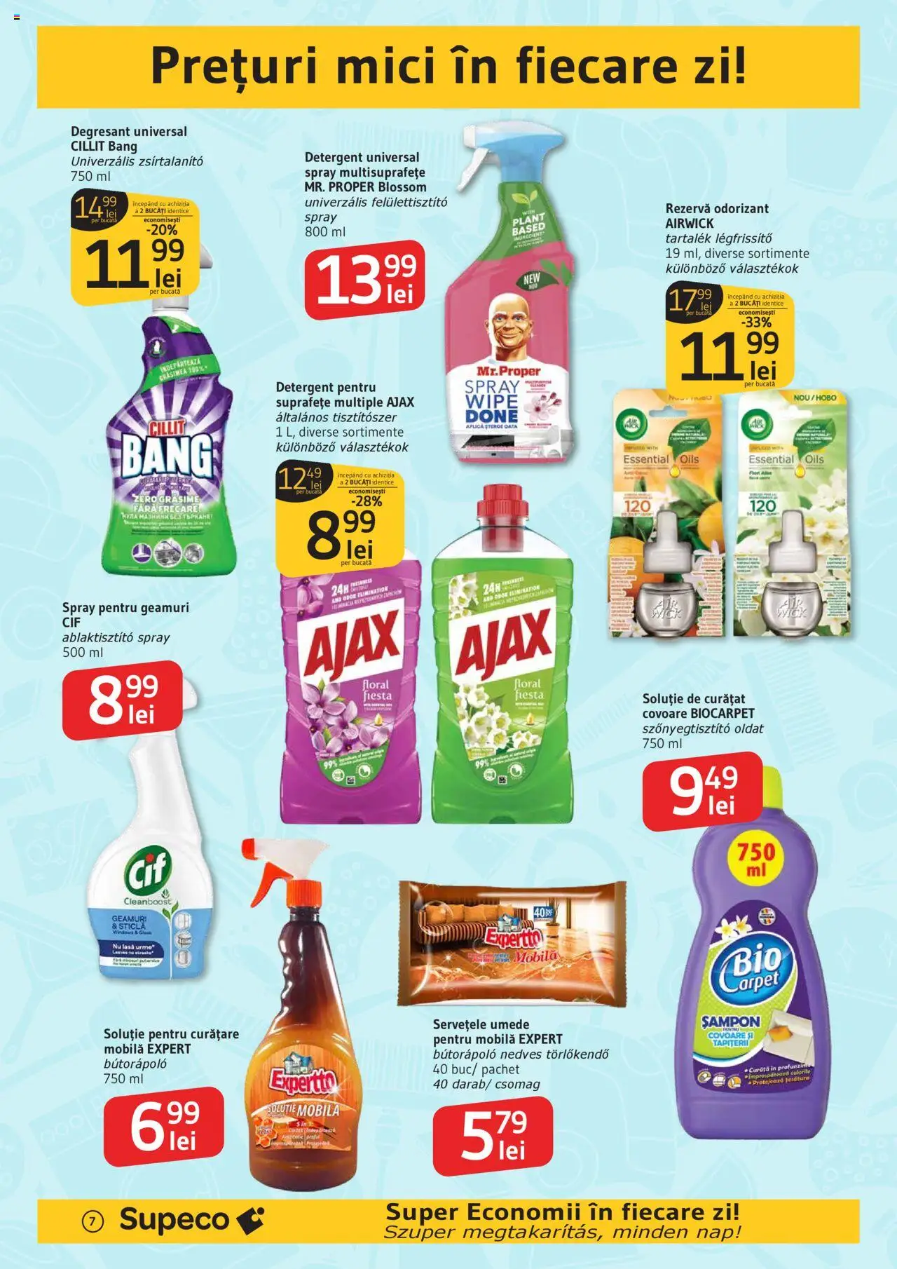 Catalog Supeco 17 - 29 Iulie 2025 | Pagina 7 | Produse: Mici, Șampon, Detergent, Șervețele umede