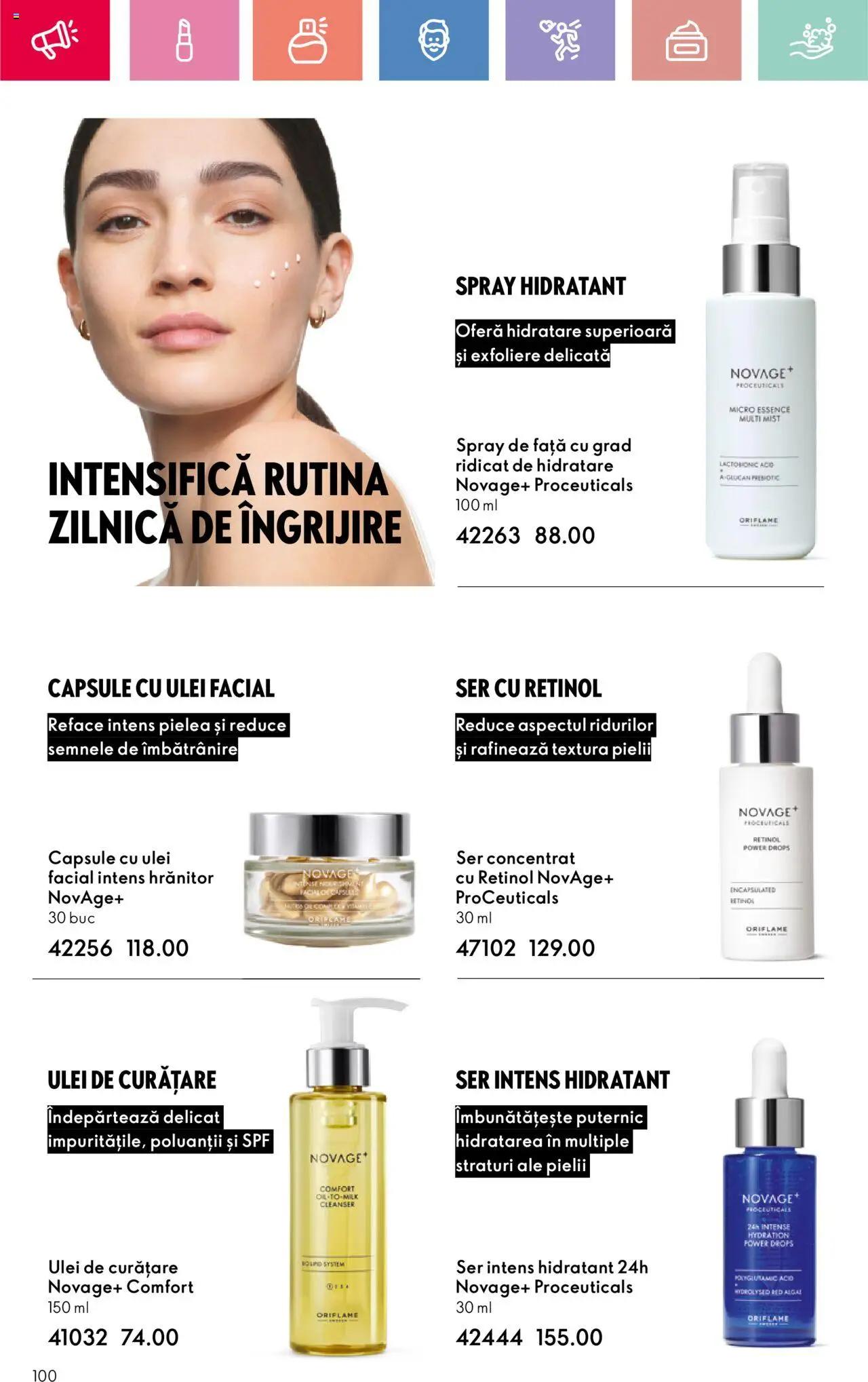 Catalog Oriflame 20 August - 8 Septembrie 2025 | Pagina 100 | Produse: Capsule cu ulei, Ulei