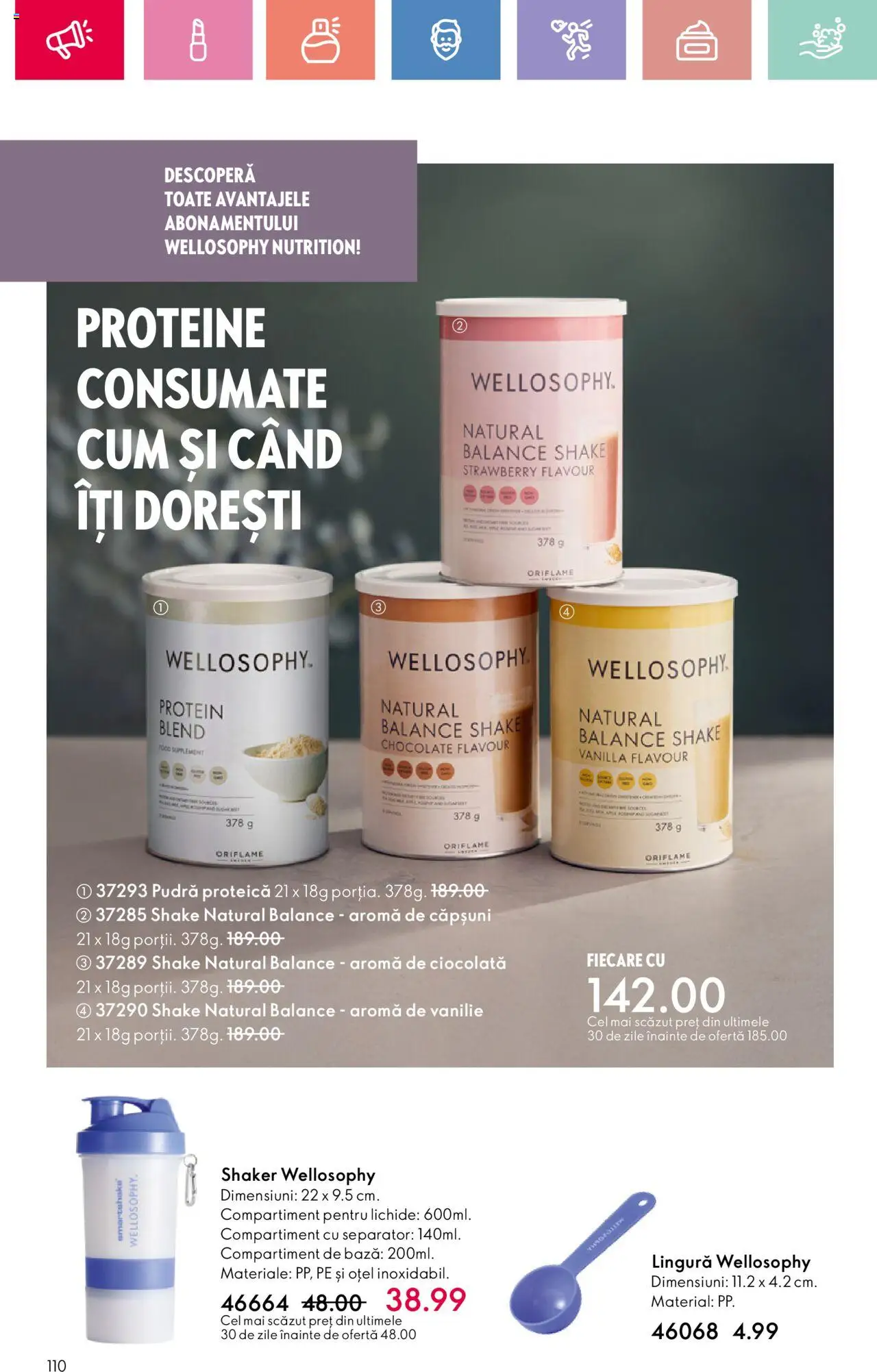 Catalog Oriflame 20 August - 8 Septembrie 2025 | Pagina 110 | Produse: Masaüstü kılıfı, Pudră, Ciocolată, Shake