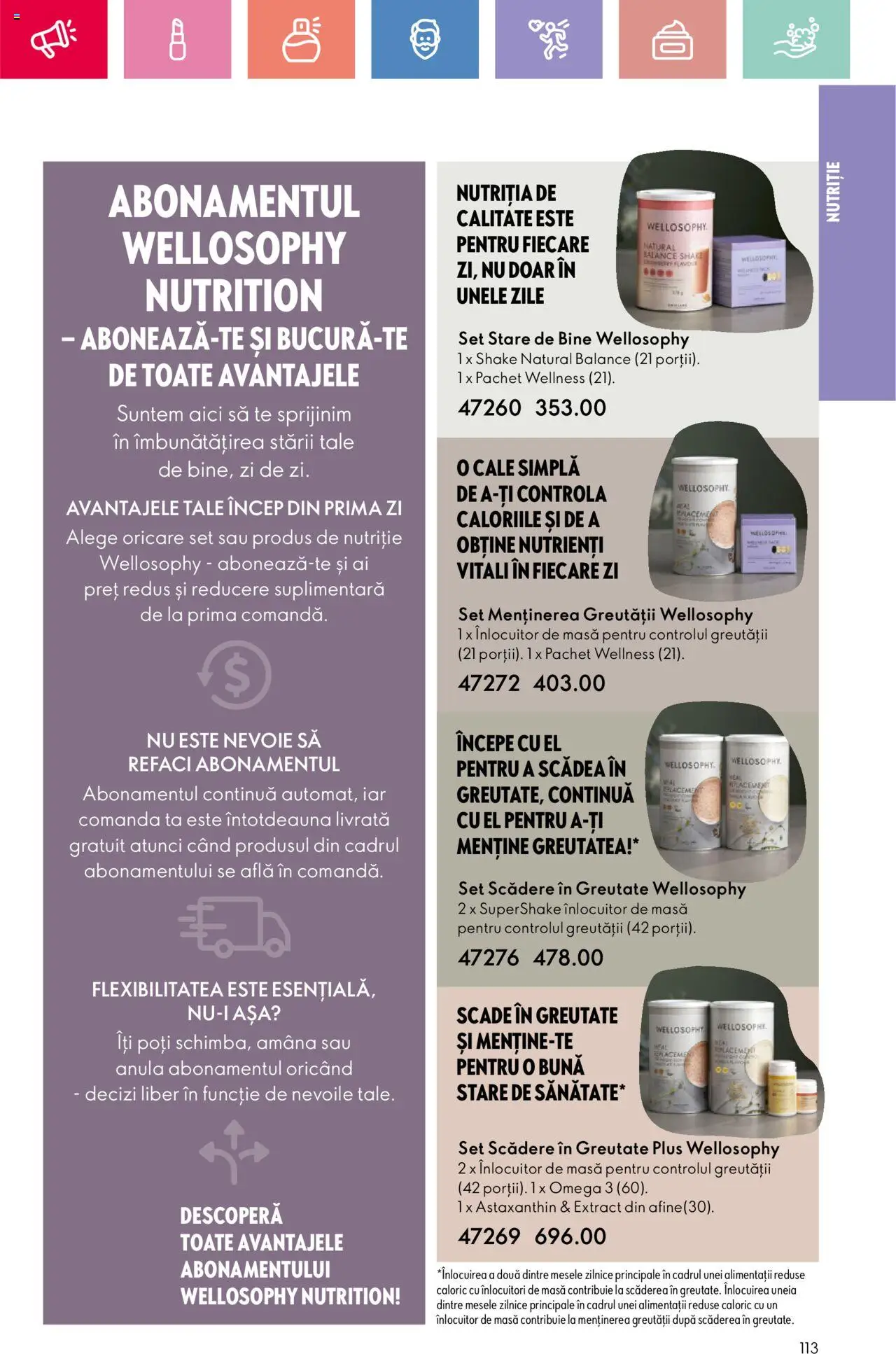 Catalog Oriflame 20 August - 8 Septembrie 2025 | Pagina 113 | Produse: Afine, Masă, Chaussures de ski, Shake