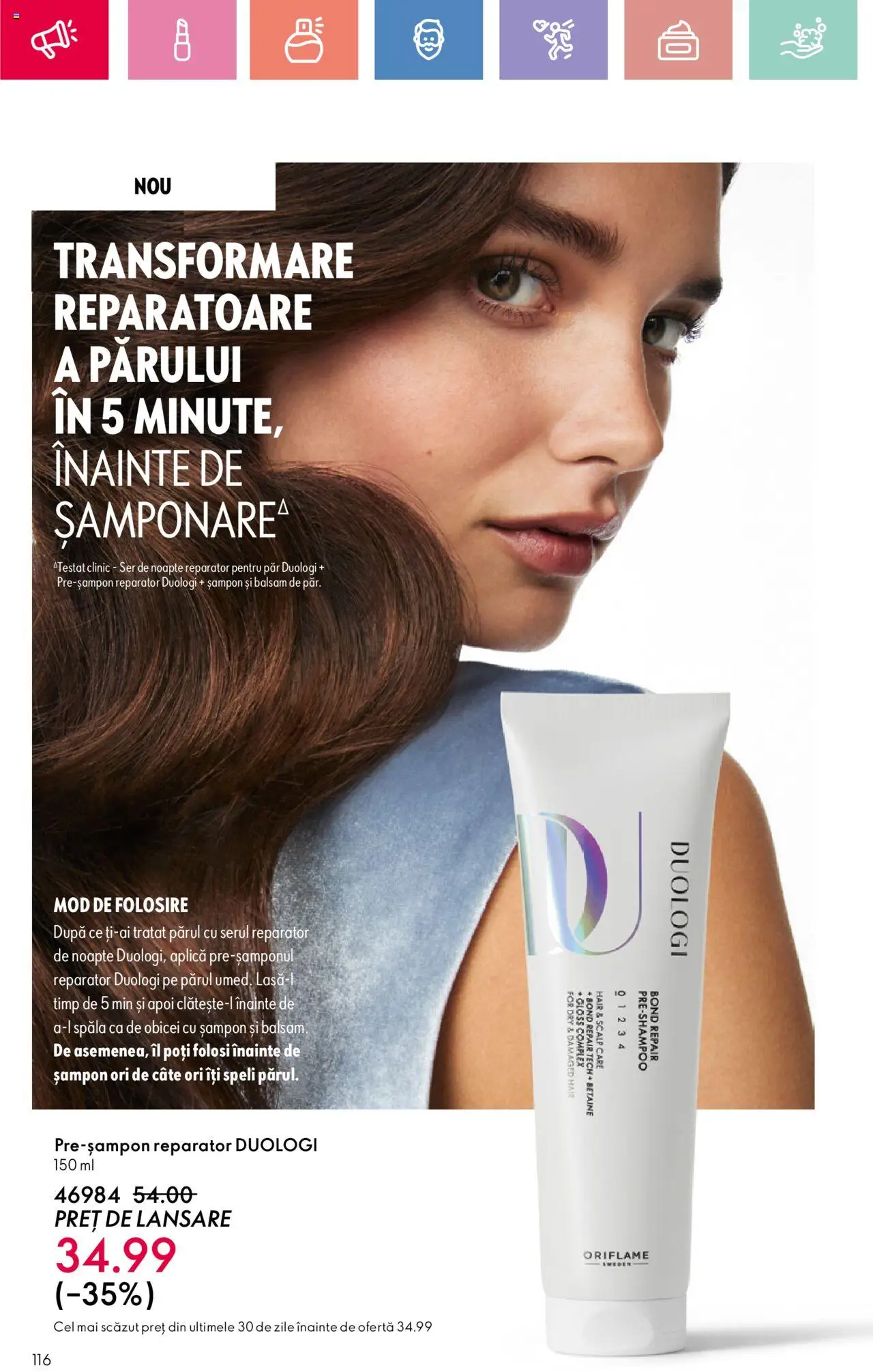 Catalog Oriflame 20 August - 8 Septembrie 2025 | Pagina 116 | Produse: Șampon, Balsam