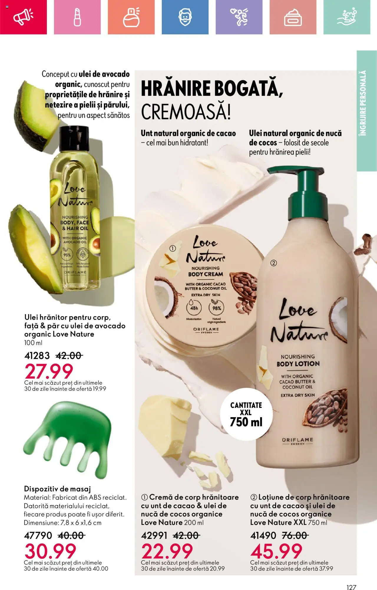 Catalog Oriflame 20 August - 8 Septembrie 2025 | Pagina 127 | Produse: Body, Unt, Cremă de corp, Avocado