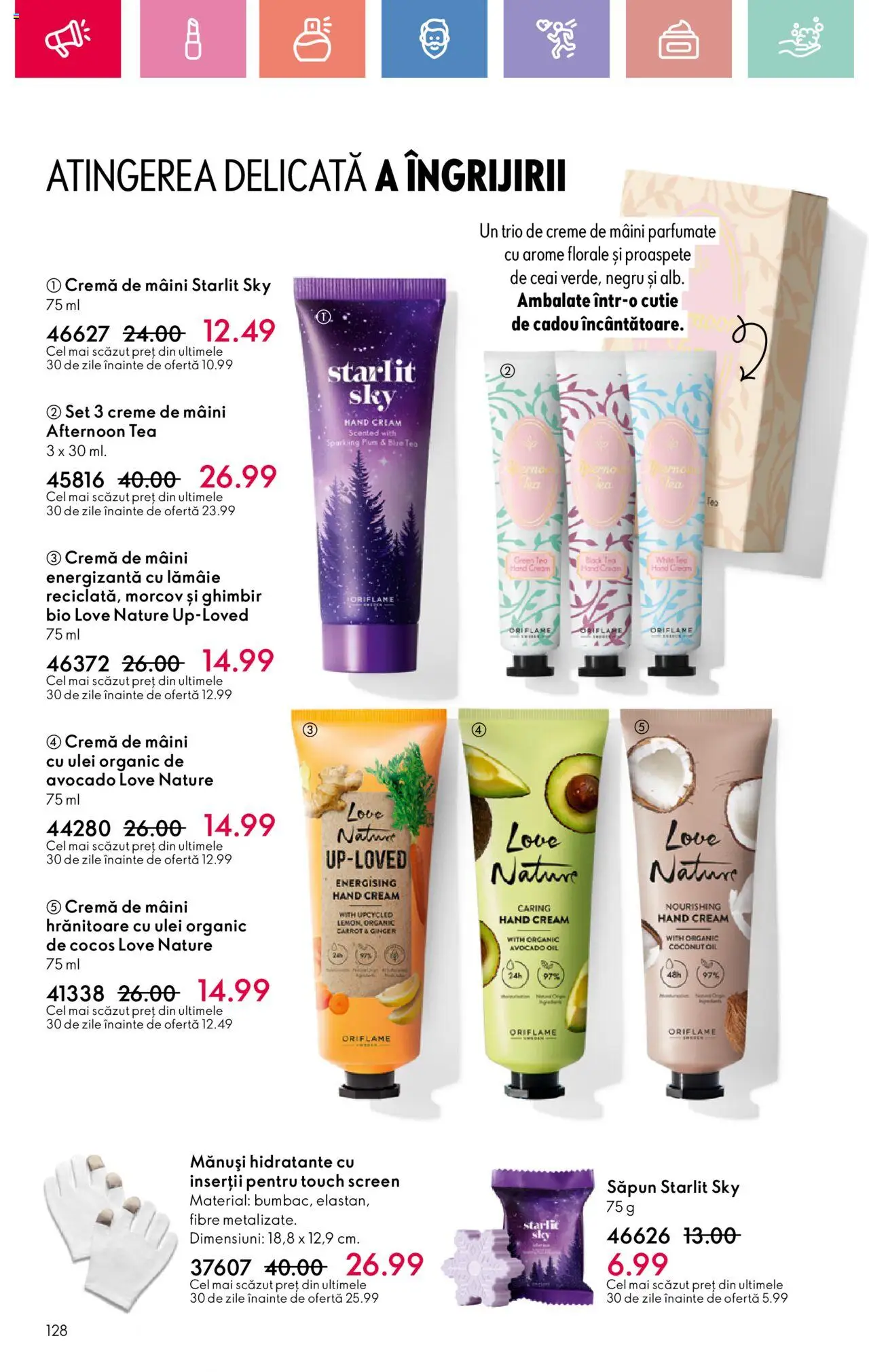 Catalog Oriflame 20 August - 8 Septembrie 2025 | Pagina 128 | Produse: Şerit ödül, Cremă de mâini, Ceai, Lămâie