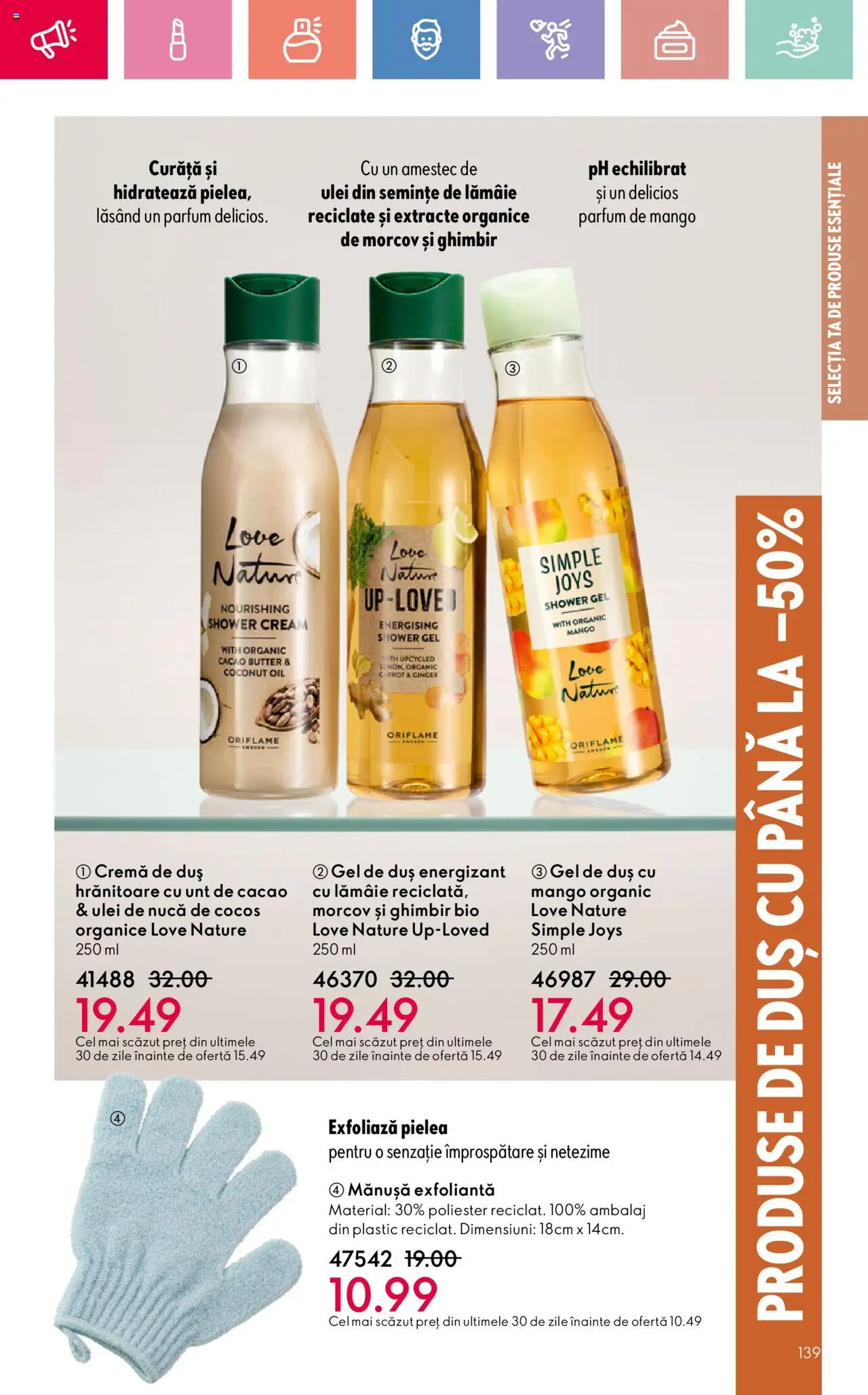 Catalog Oriflame 20 August - 8 Septembrie 2025 | Pagina 139 | Produse: Şerit ödül, Duș, Parfum, Cacao