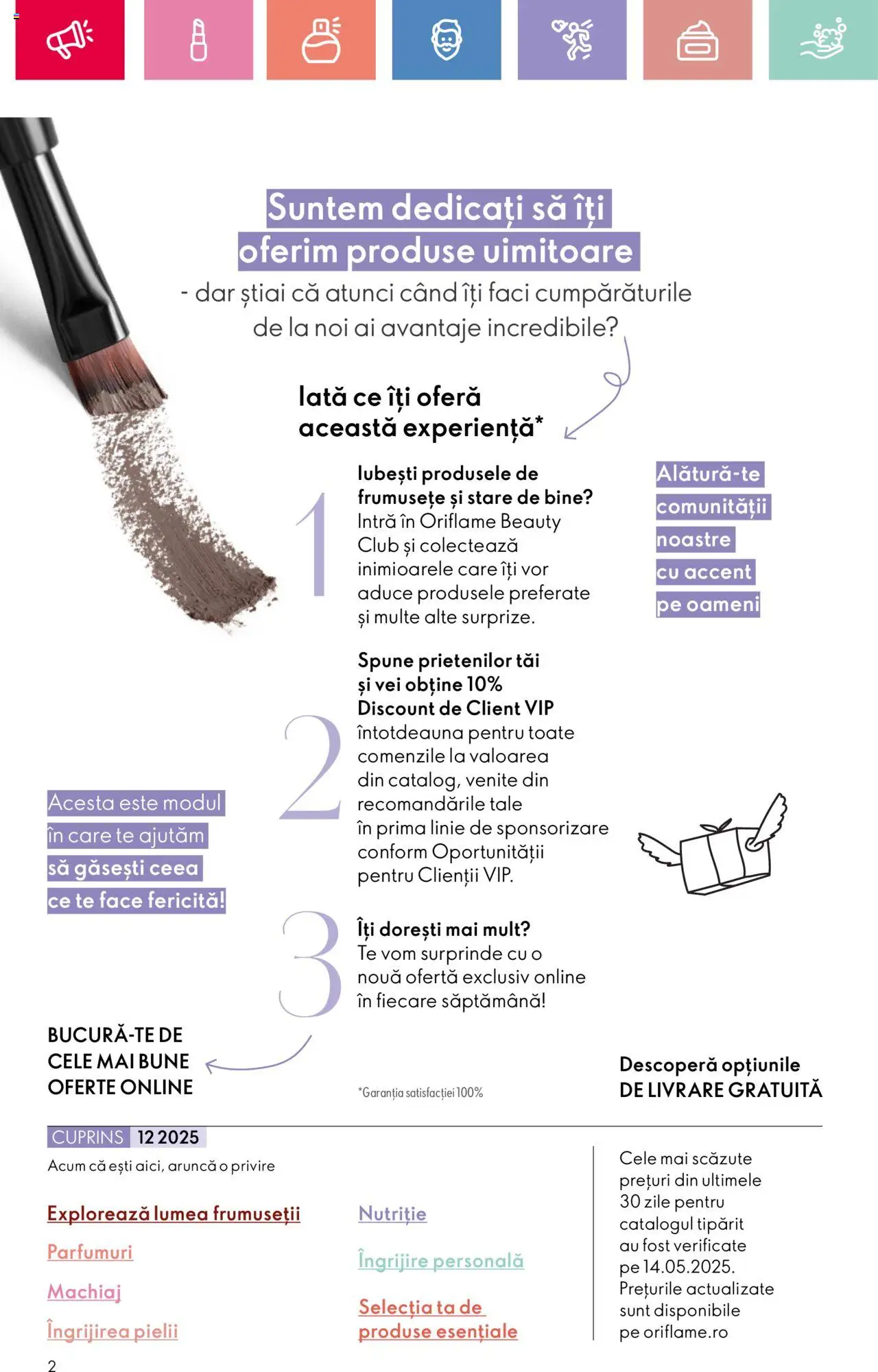 Catalog Oriflame 20 August - 8 Septembrie 2025 | Pagina 2 | Produse: Machiaj