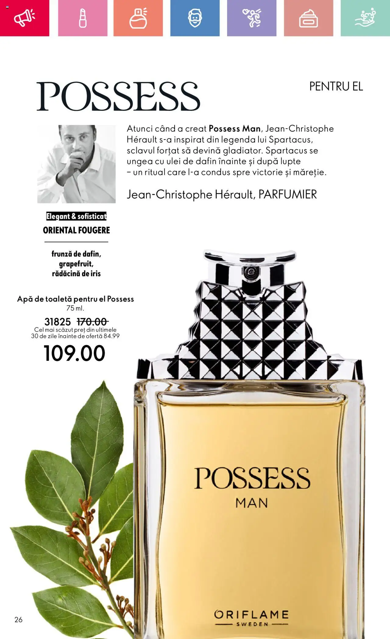 Catalog Oriflame 20 August - 8 Septembrie 2025 | Pagina 26 | Produse: Toaletă, Apă de toaletă, Ulei, Apă