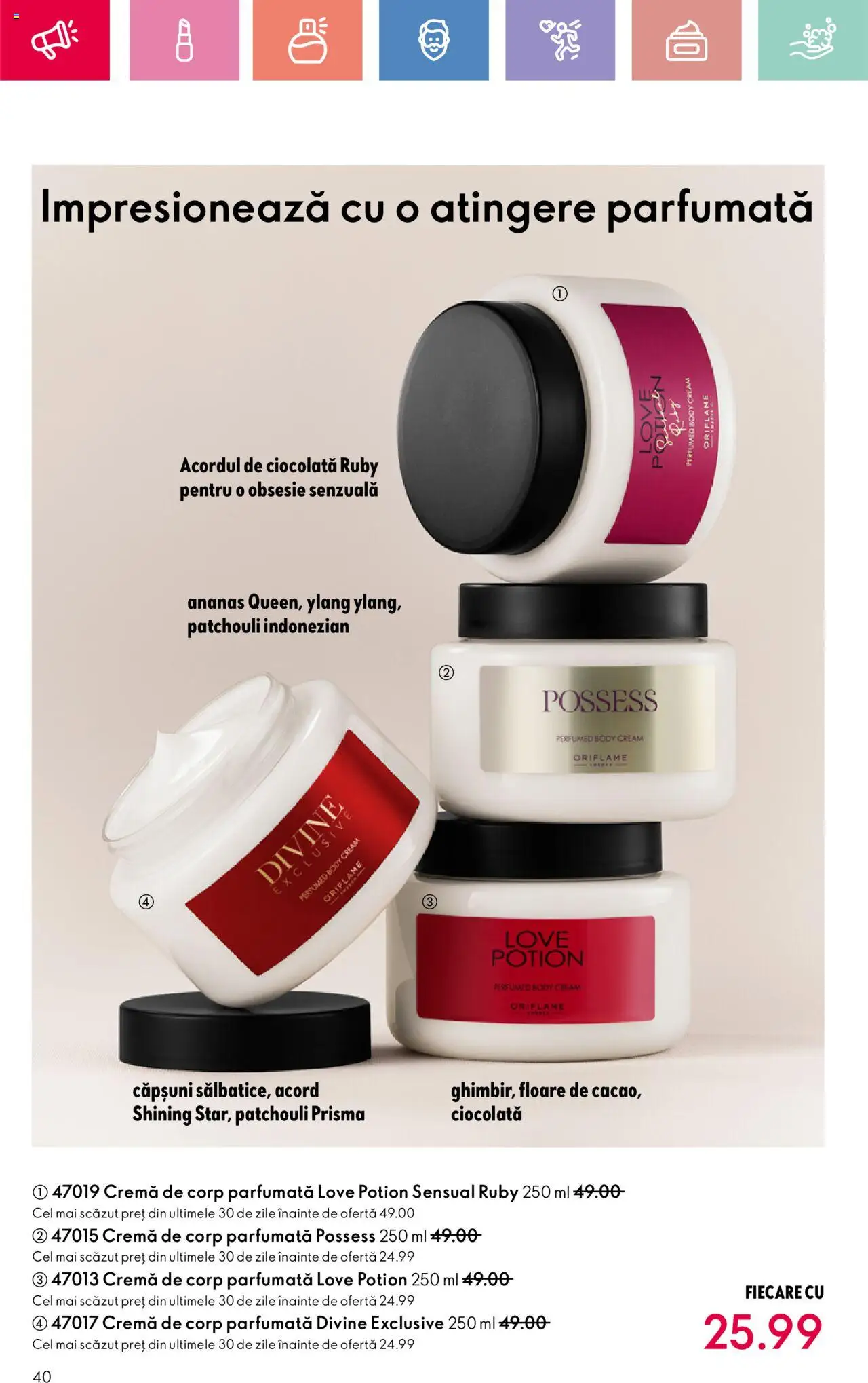 Catalog Oriflame 20 August - 8 Septembrie 2025 | Pagina 40 | Produse: Body, Cremă, Cremă de corp, Căpșuni