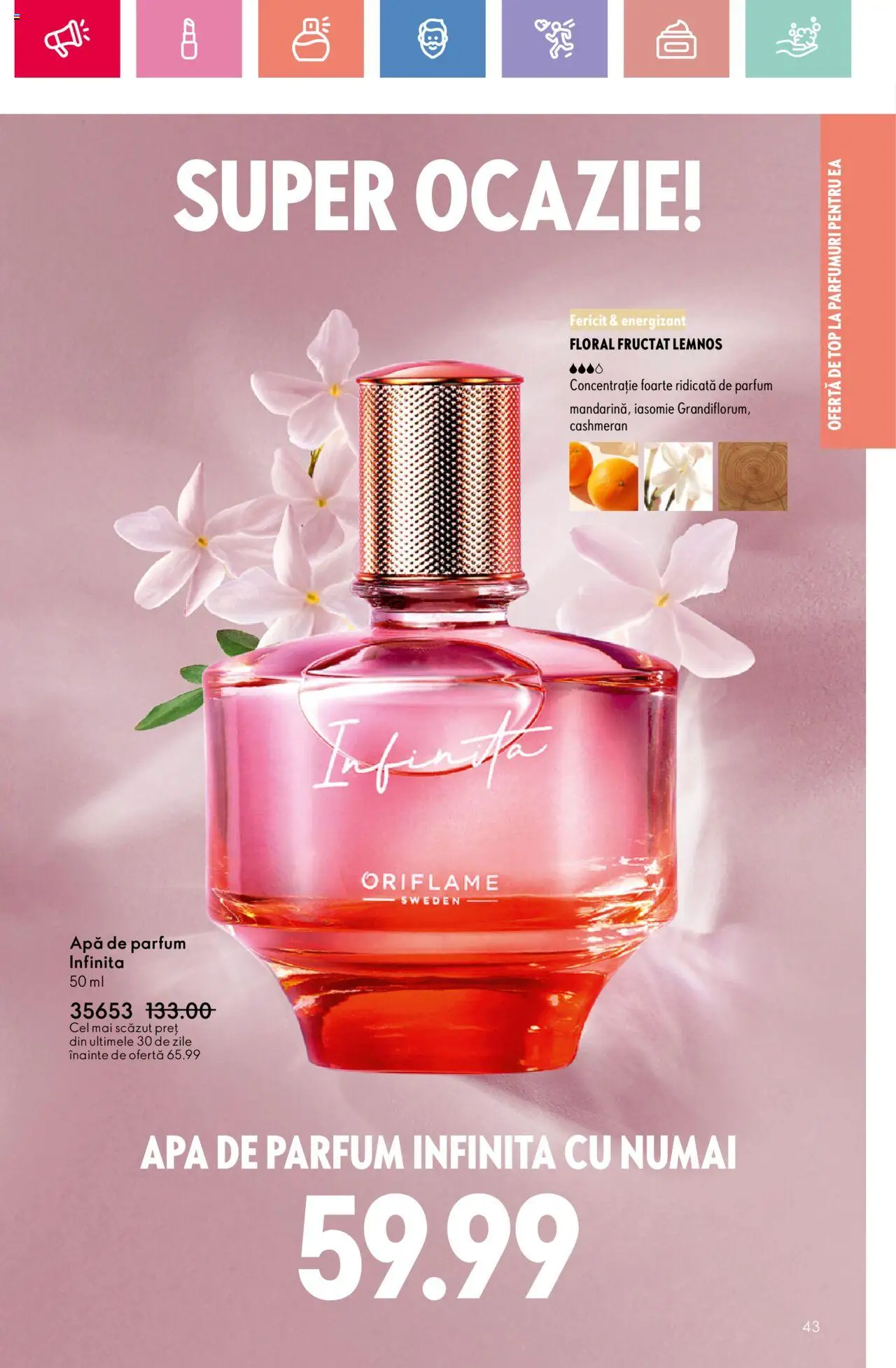 Catalog Oriflame 20 August - 8 Septembrie 2025 | Pagina 43 | Produse: Apă de parfum, Top, Parfum, Apă