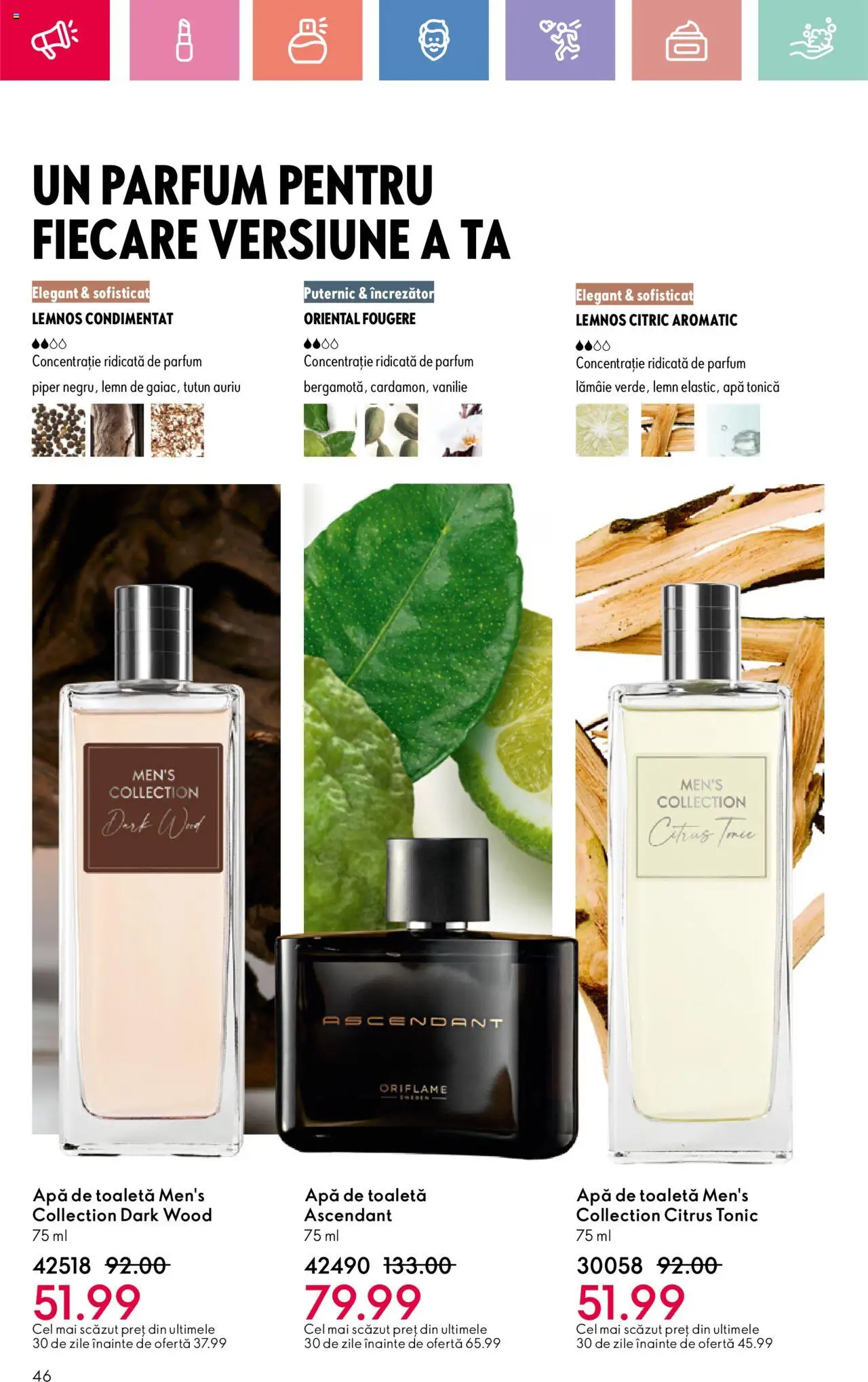 Catalog Oriflame 20 August - 8 Septembrie 2025 | Pagina 46 | Produse: Parfum, Apă de toaletă, Apă, Piper