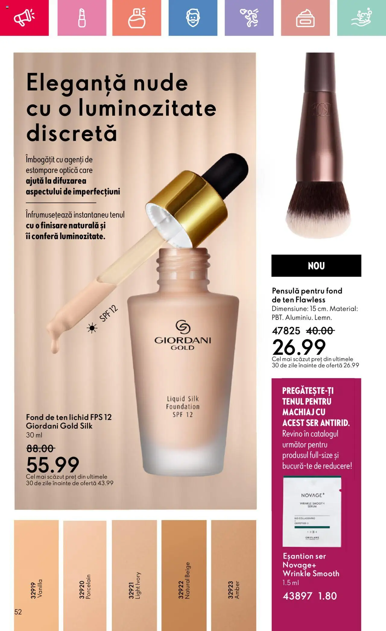 Catalog Oriflame 20 August - 8 Septembrie 2025 | Pagina 52 | Produse: Fond de ten, Machiaj