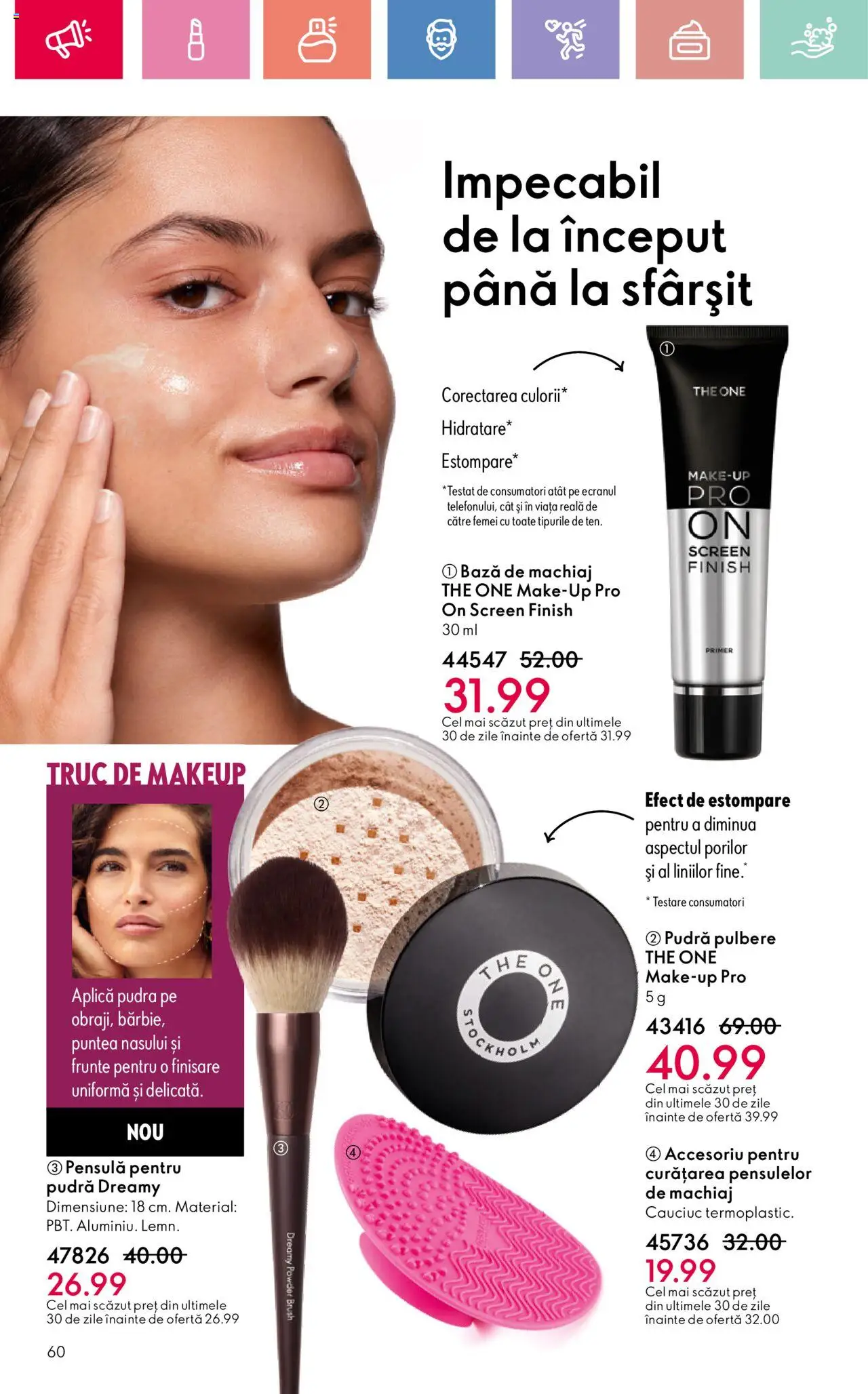 Catalog Oriflame 20 August - 8 Septembrie 2025 | Pagina 60 | Produse: Bază de machiaj, Machiaj, Pudră
