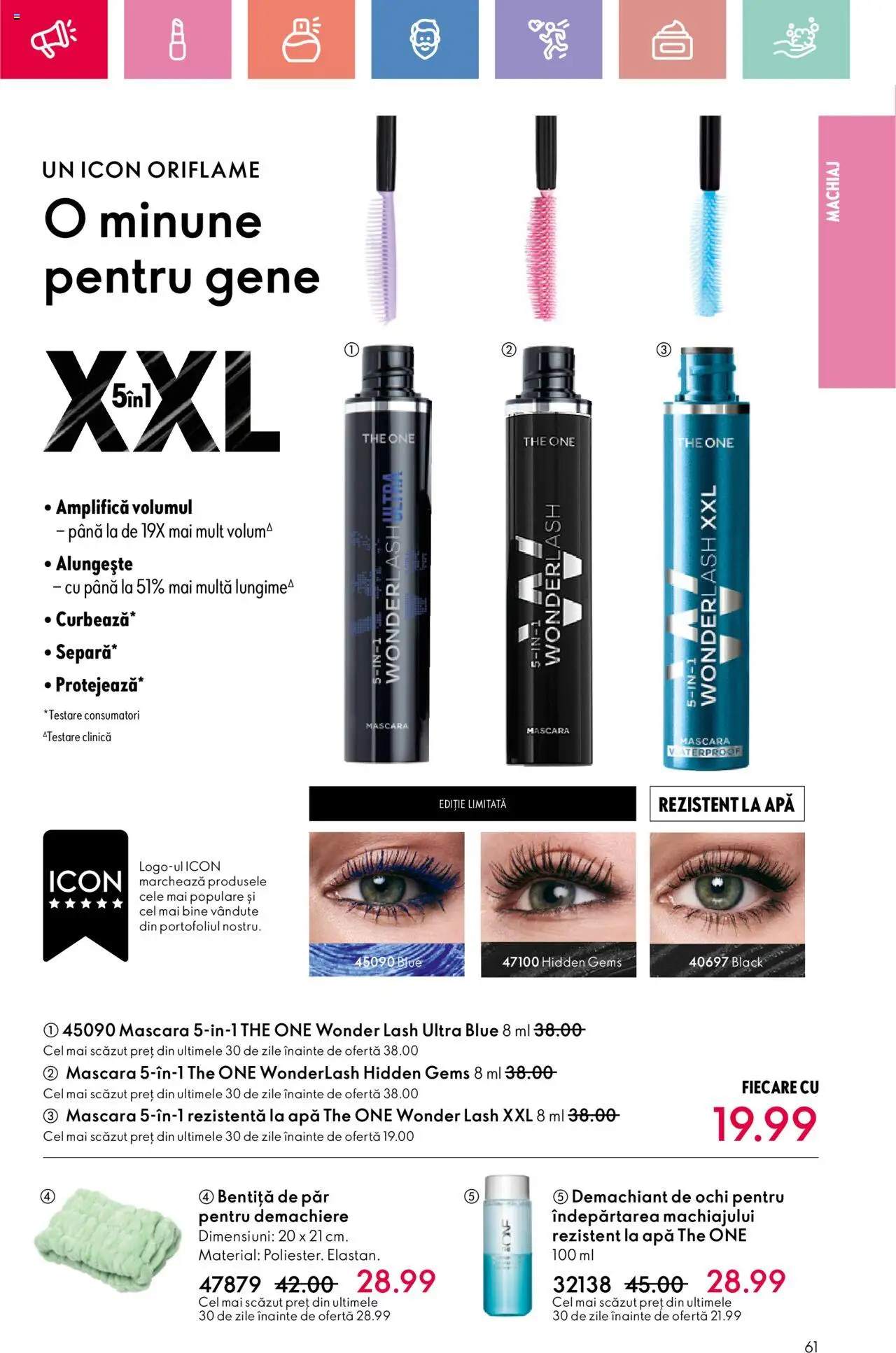 Catalog Oriflame 20 August - 8 Septembrie 2025 | Pagina 61 | Produse: Demachiant, Machiaj, Demachiant de ochi, Apă