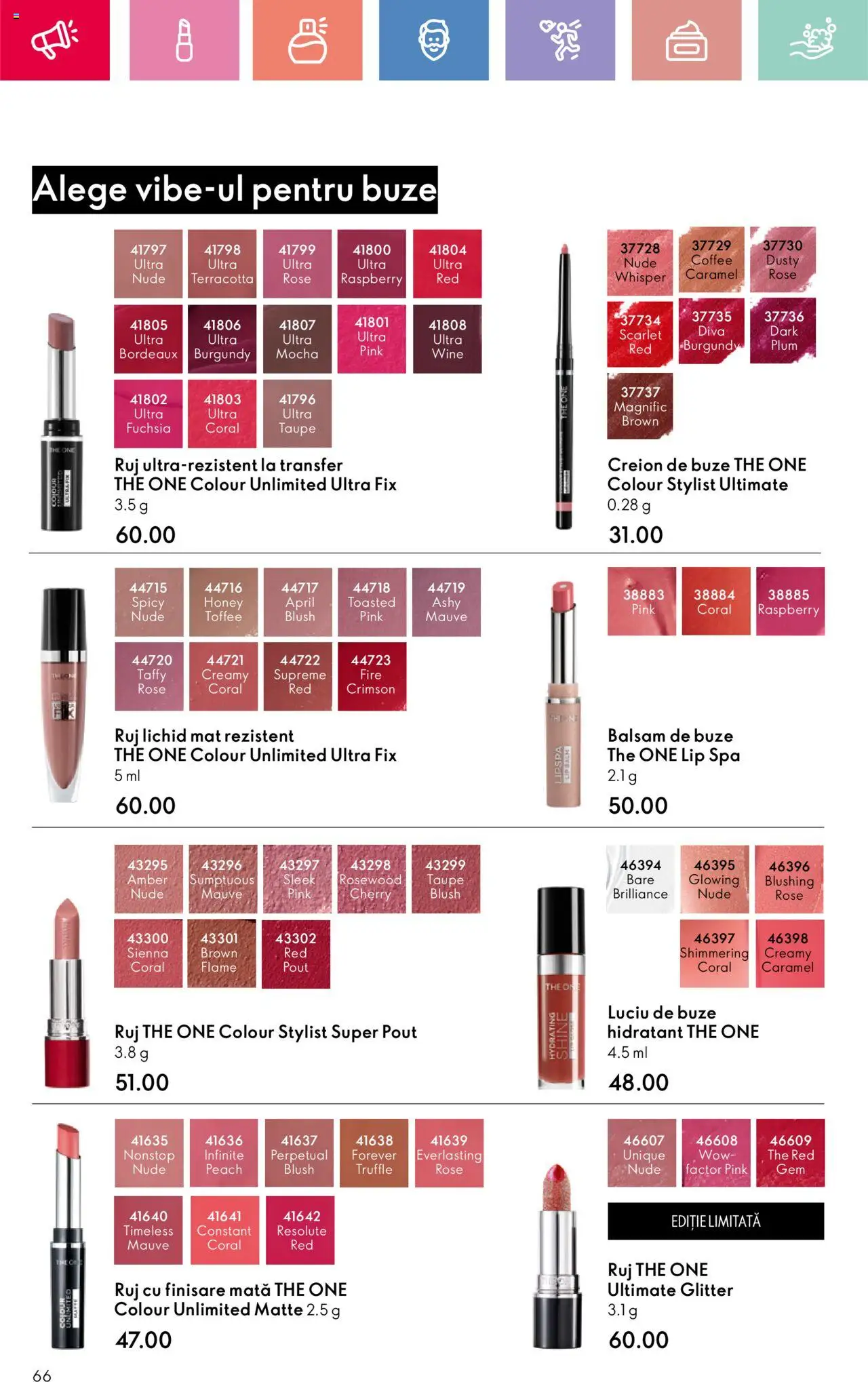 Catalog Oriflame 20 August - 8 Septembrie 2025 | Pagina 66 | Produse: Blush, Ruj, Luciu de buze, Balsam
