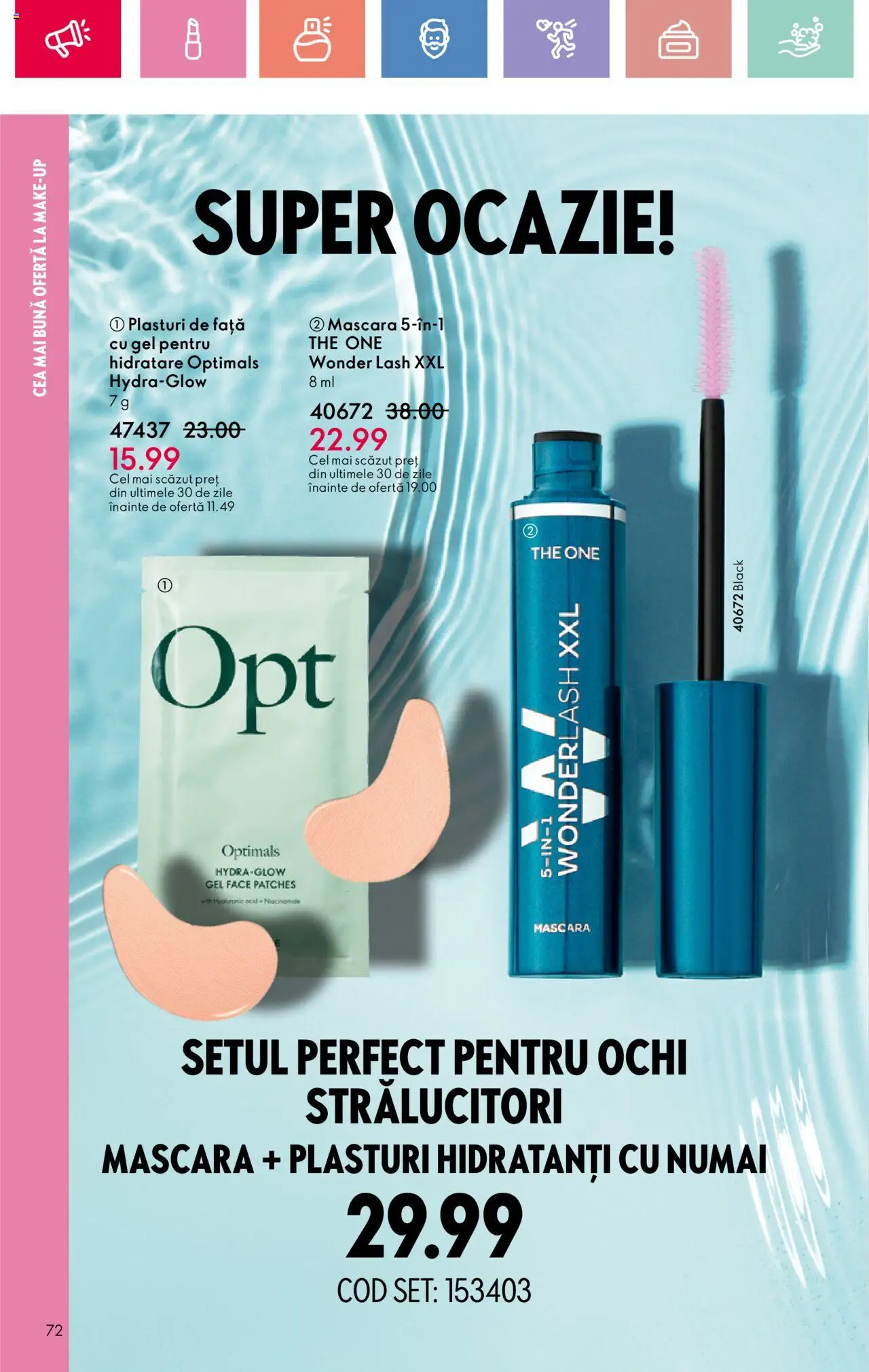 Catalog Oriflame 20 August - 8 Septembrie 2025 | Pagina 72 | Produse: Plasturi, Mascara