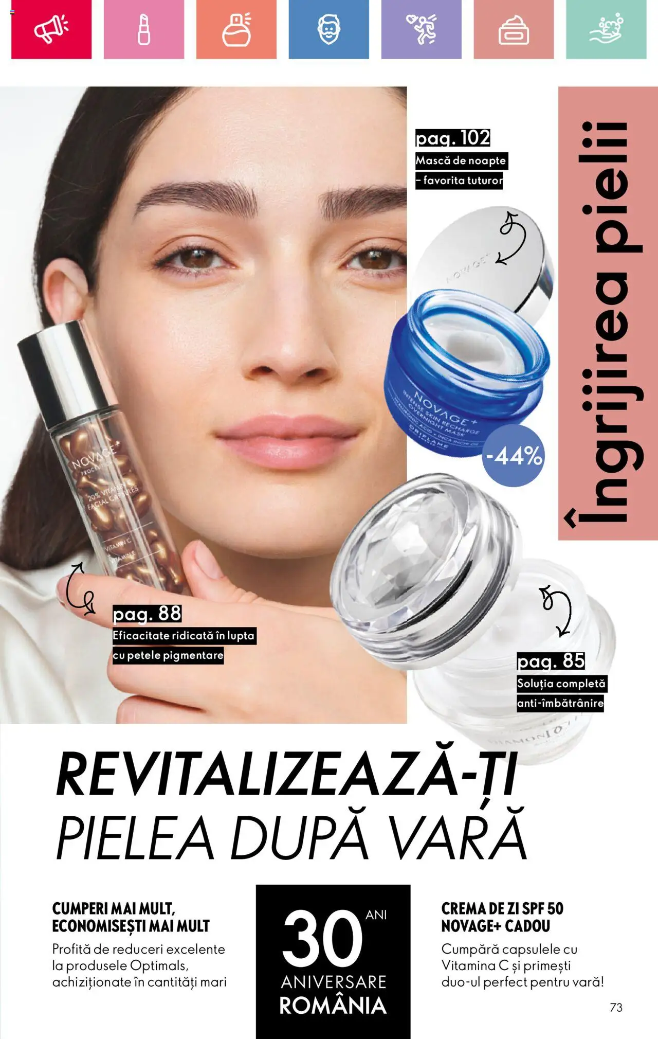 Catalog Oriflame 20 August - 8 Septembrie 2025 | Pagina 73 | Produse: Cremă de zi, Cremă