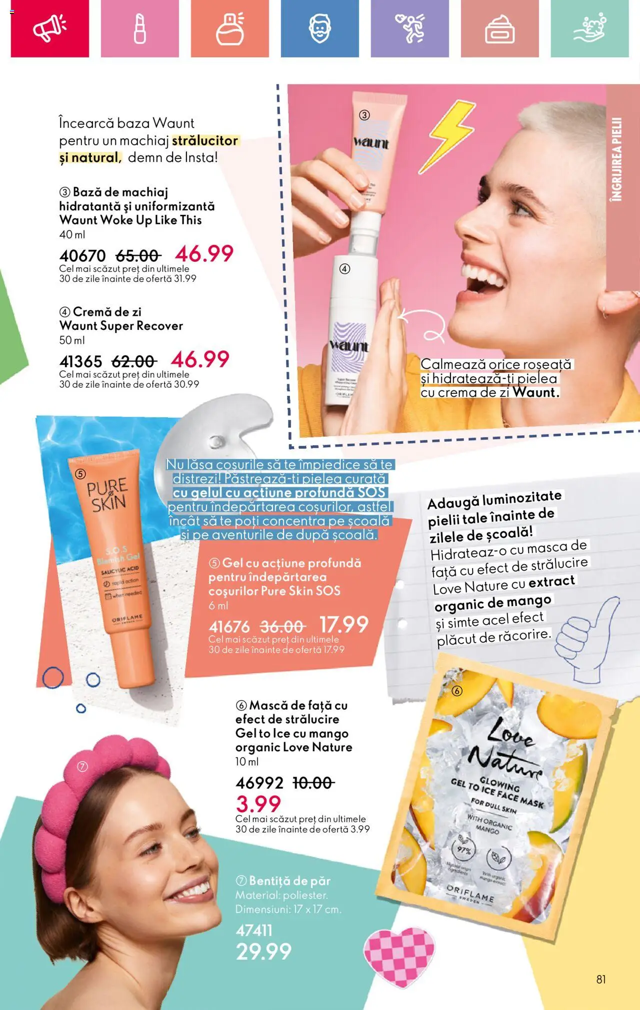 Catalog Oriflame 20 August - 8 Septembrie 2025 | Pagina 81 | Produse: Bentiță de păr, Cremă de zi, Cremă, Sos