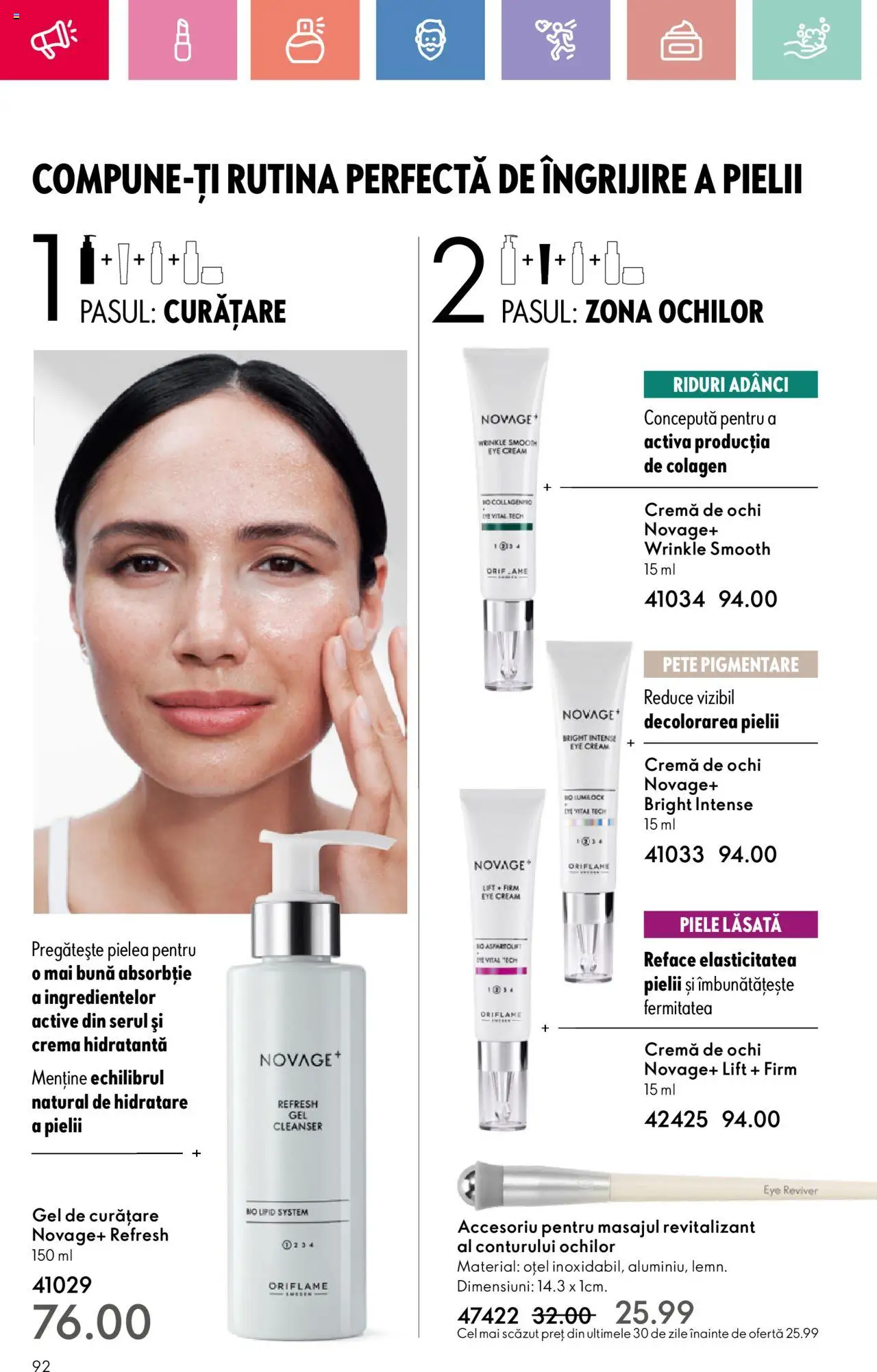 Catalog Oriflame 20 August - 8 Septembrie 2025 | Pagina 92 | Produse: Gel de curățare, Arapsaçı, Cremă