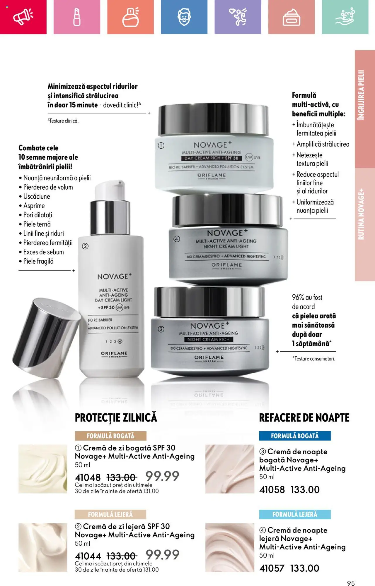 Catalog Oriflame 20 August - 8 Septembrie 2025 | Pagina 95 | Produse: Şerit ödül, Cremă de zi, Cremă de noapte, Cremă