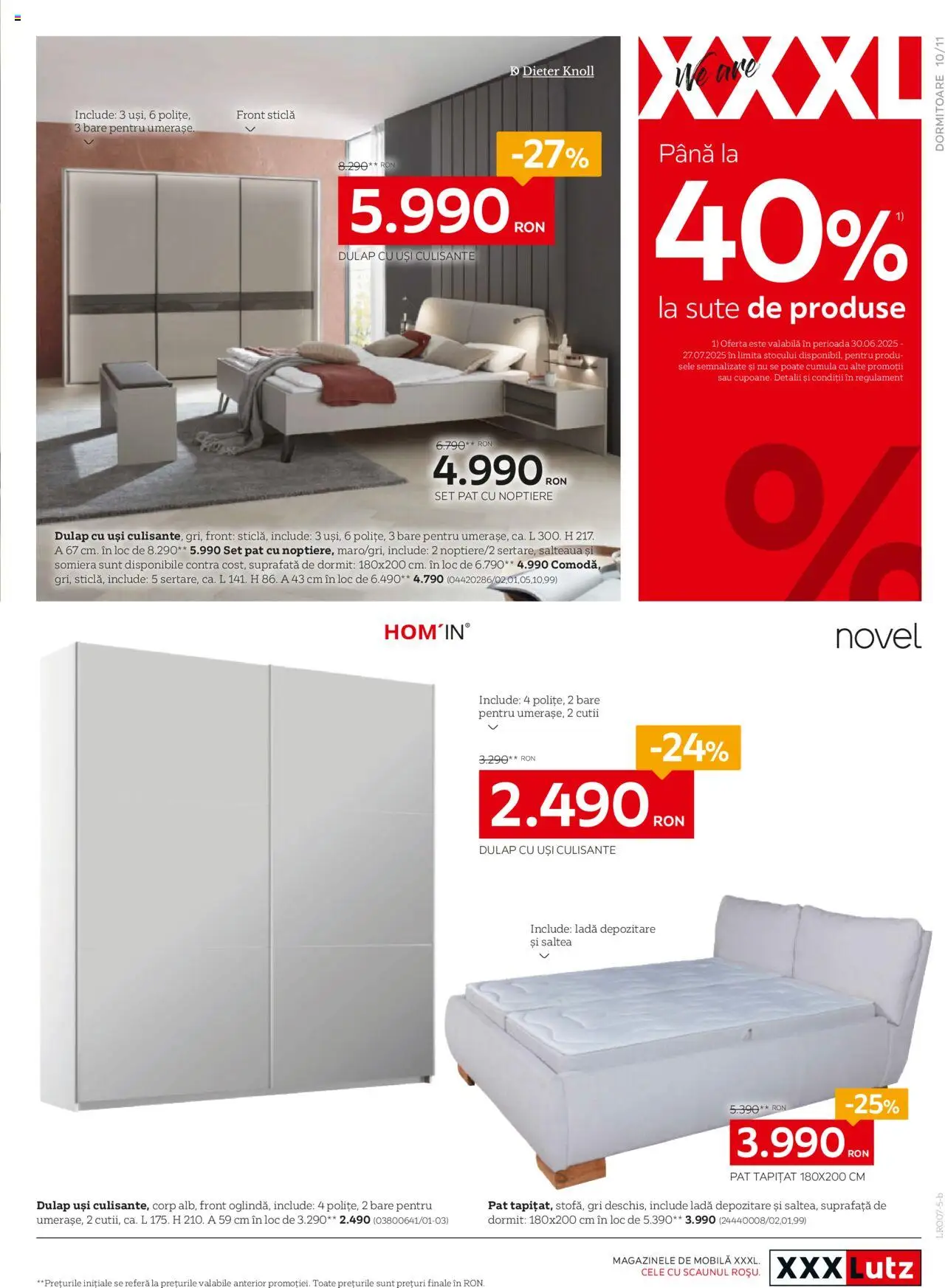 Catalog XXXLutz 14 - 26 Iulie 2025 | Pagina 11 | Produse: Pat, Saltea