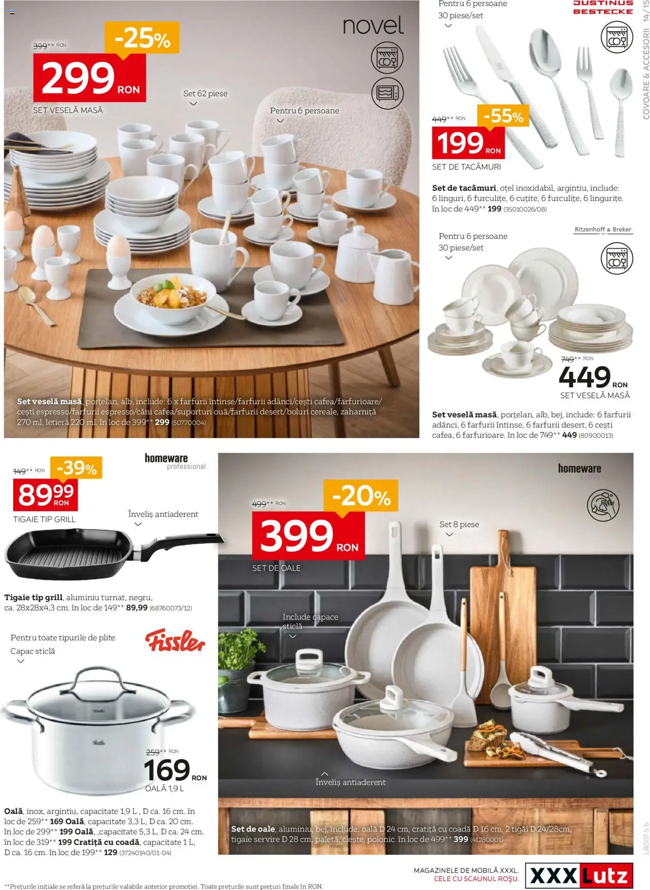 Catalog XXXLutz 14 - 26 Iulie 2025 | Pagina 15 | Produse: Grill, Oală, Masă, Dağ çileği