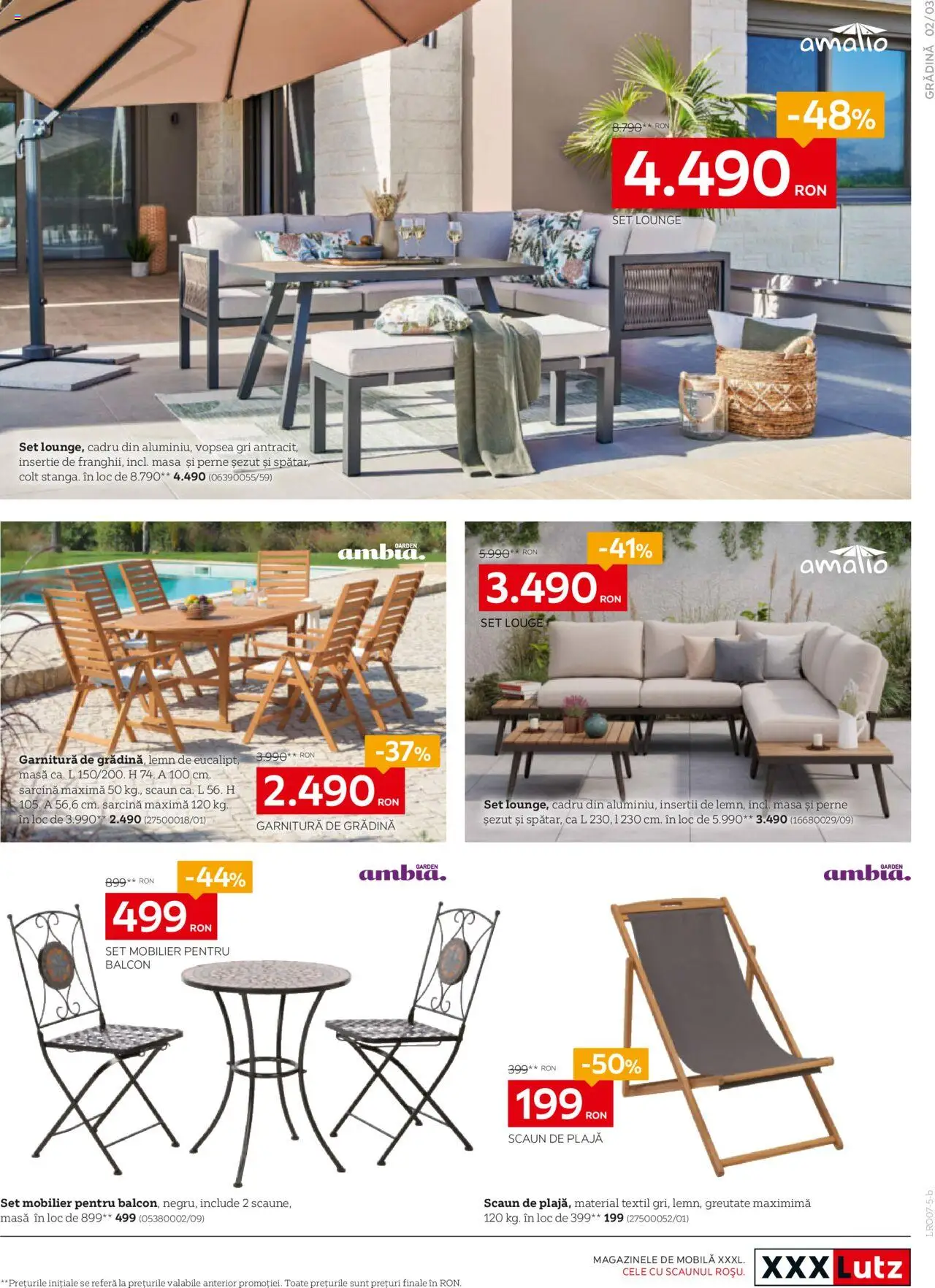 Catalog XXXLutz 14 - 26 Iulie 2025 | Pagina 3 | Produse: Vopsea, Masă, Scaun