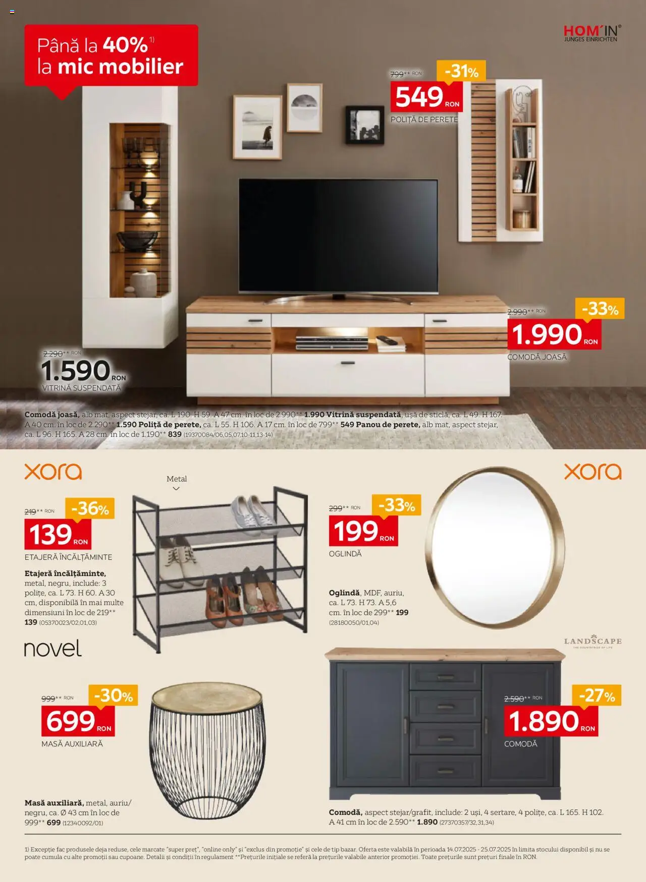 Catalog XXXLutz 14 - 26 Iulie 2025 | Pagina 8 | Produse: Masă, Comodă, Oglindă, Etajeră