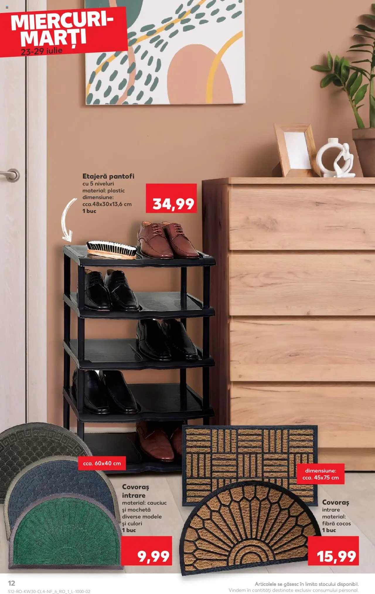 Catalog Kaufland 23 - 28 Iulie 2025 | Pagina 12 | Produse: Pantofi, Mochetă, Etajeră, Bisiklet Aparatları