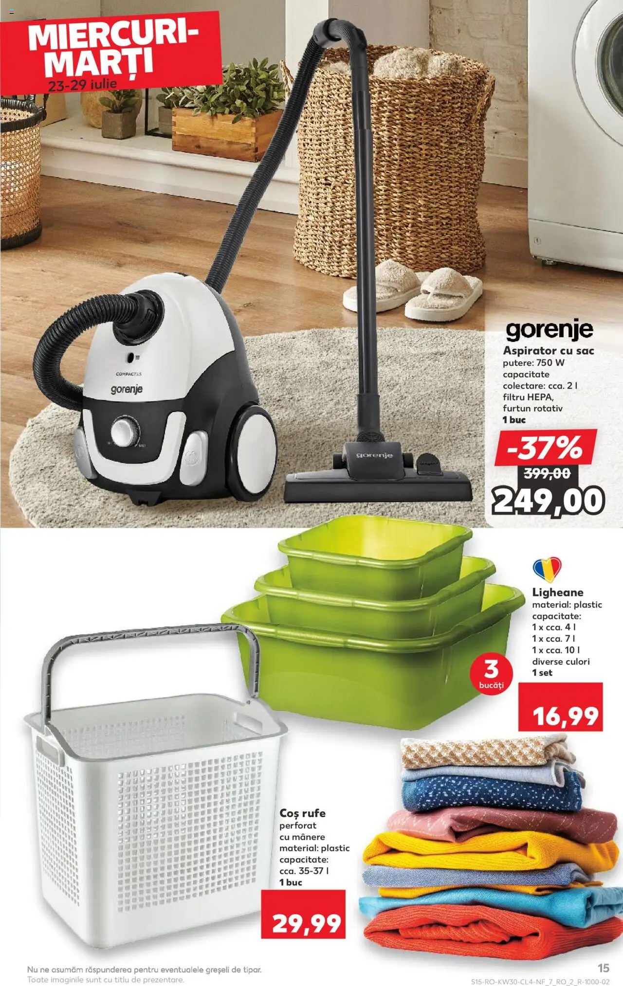 Catalog Kaufland 23 - 28 Iulie 2025 | Pagina 15 | Produse: Aspirator, Coș