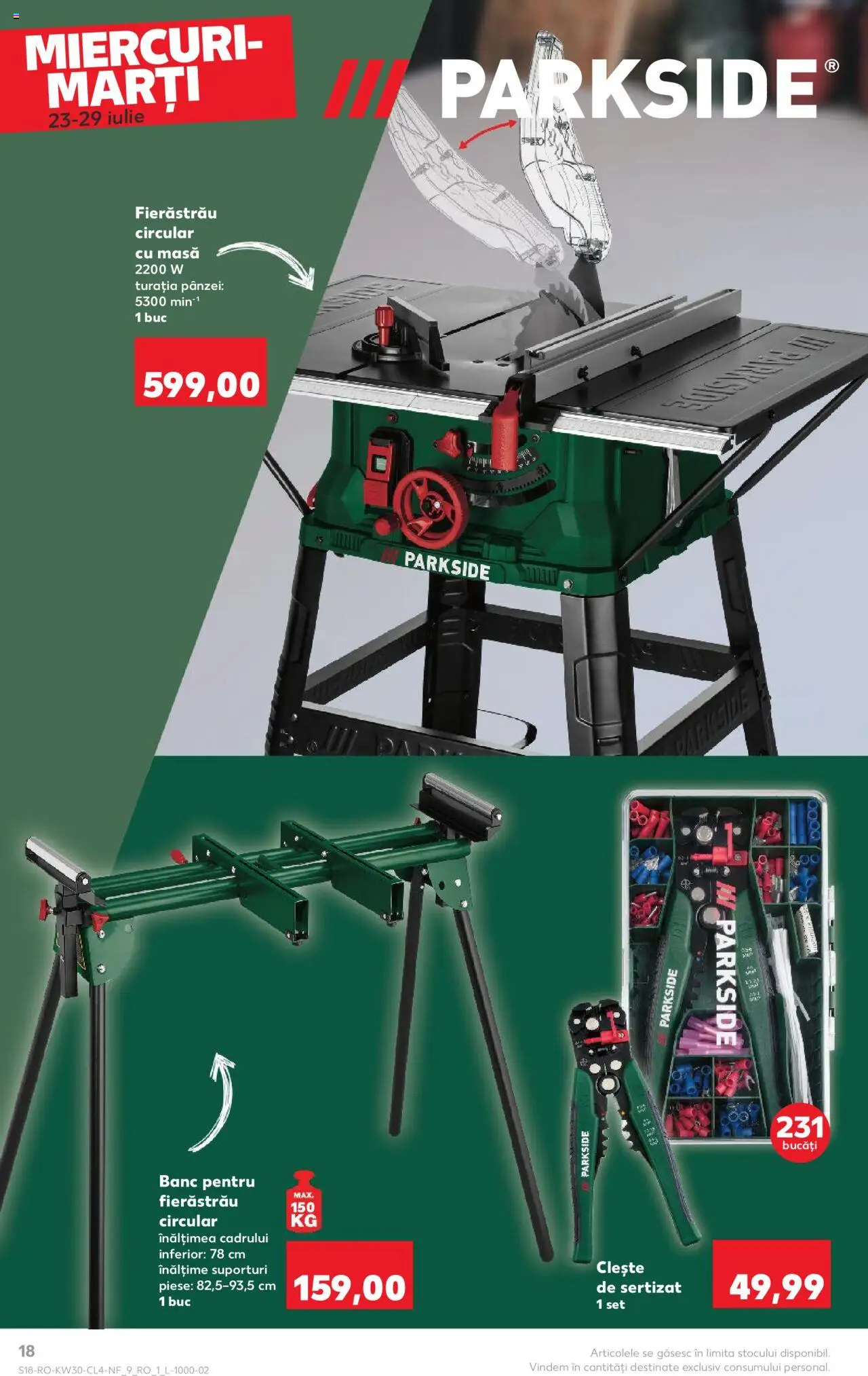 Catalog Kaufland 23 - 28 Iulie 2025 | Pagina 18 | Produse: Clește, Masă