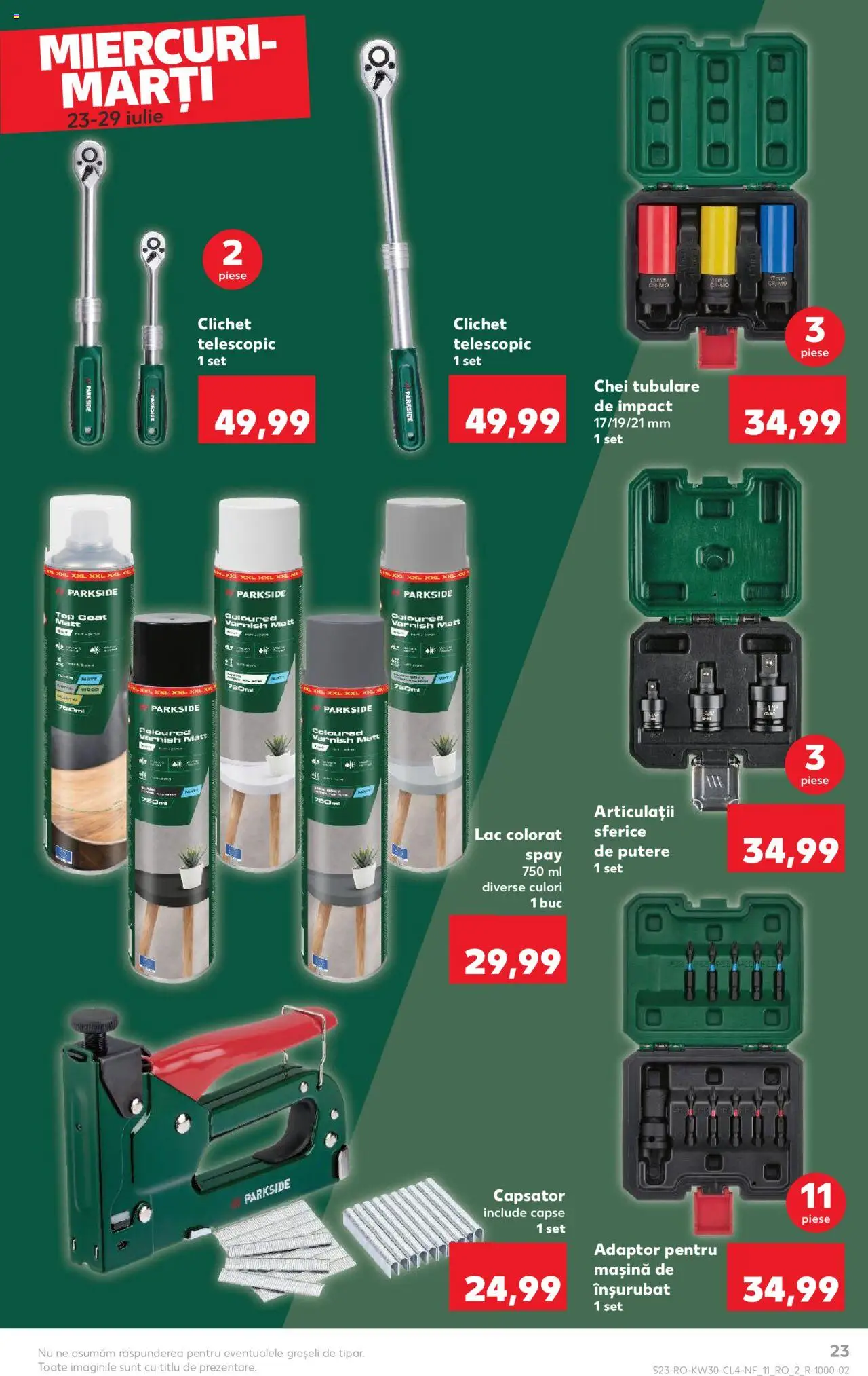 Catalog Kaufland 23 - 28 Iulie 2025 | Pagina 23 | Produse: Top coat, Adaptor, Top, Peluş Köpek Yatağı