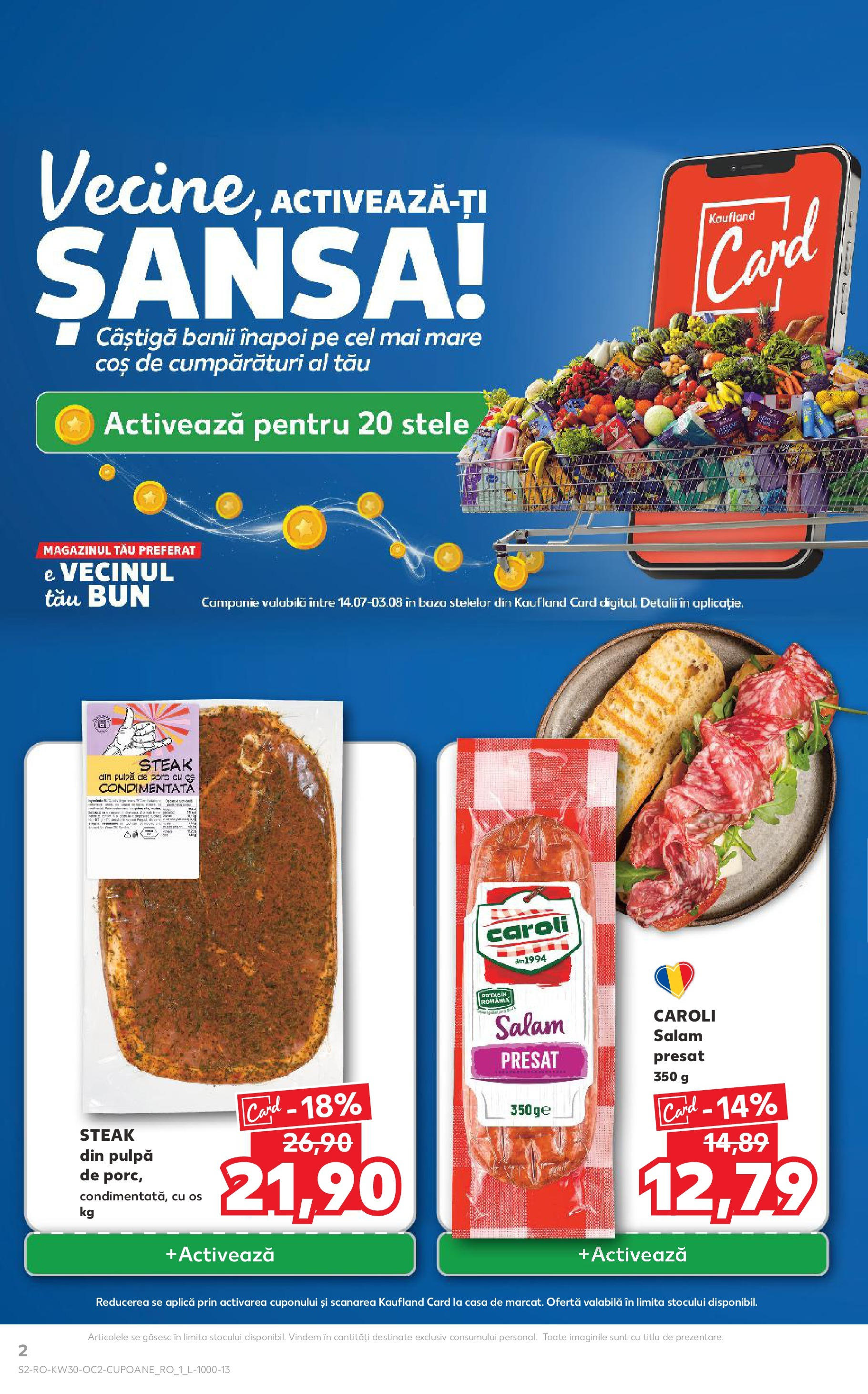 Catalog Kaufland 23 - 28 Iulie 2025 | Pagina 2 | Produse: Coș, Salam