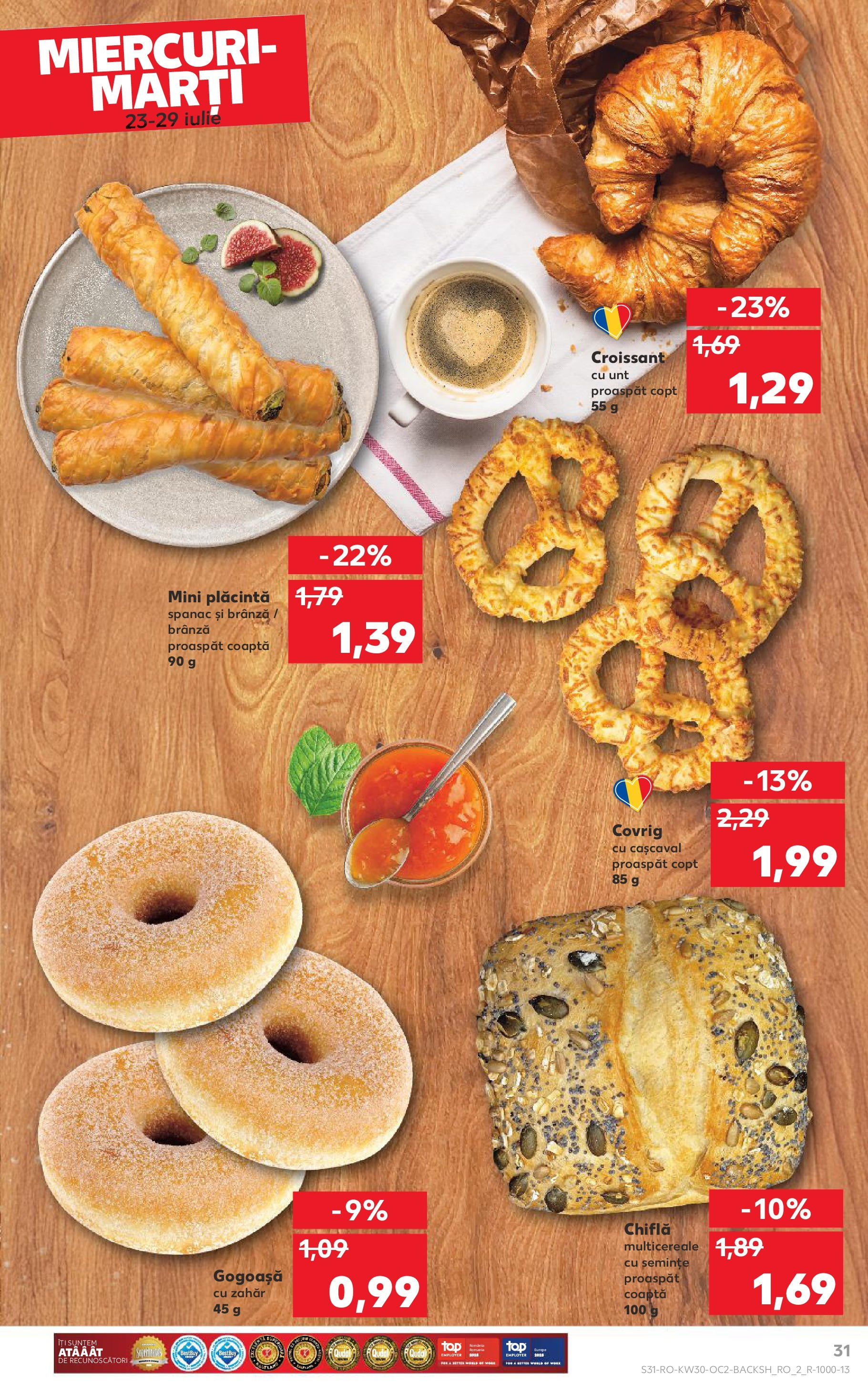 Catalog Kaufland 23 - 28 Iulie 2025 | Pagina 31 | Produse: Semințe, Unt, Brânză, Zahăr
