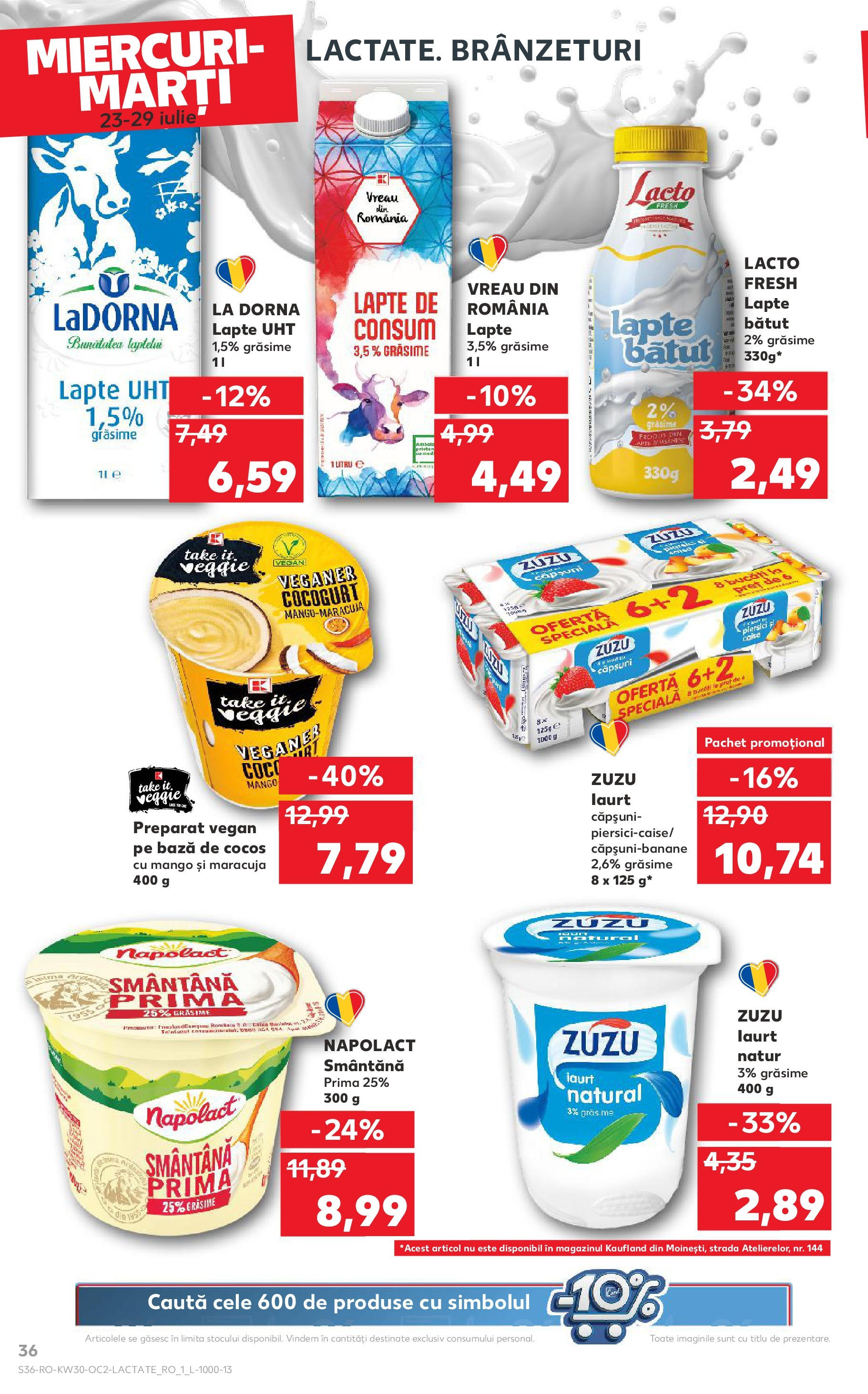 Catalog Kaufland 23 - 28 Iulie 2025 | Pagina 36 | Produse: Iaurt, Căpșuni, Smântână, Mango
