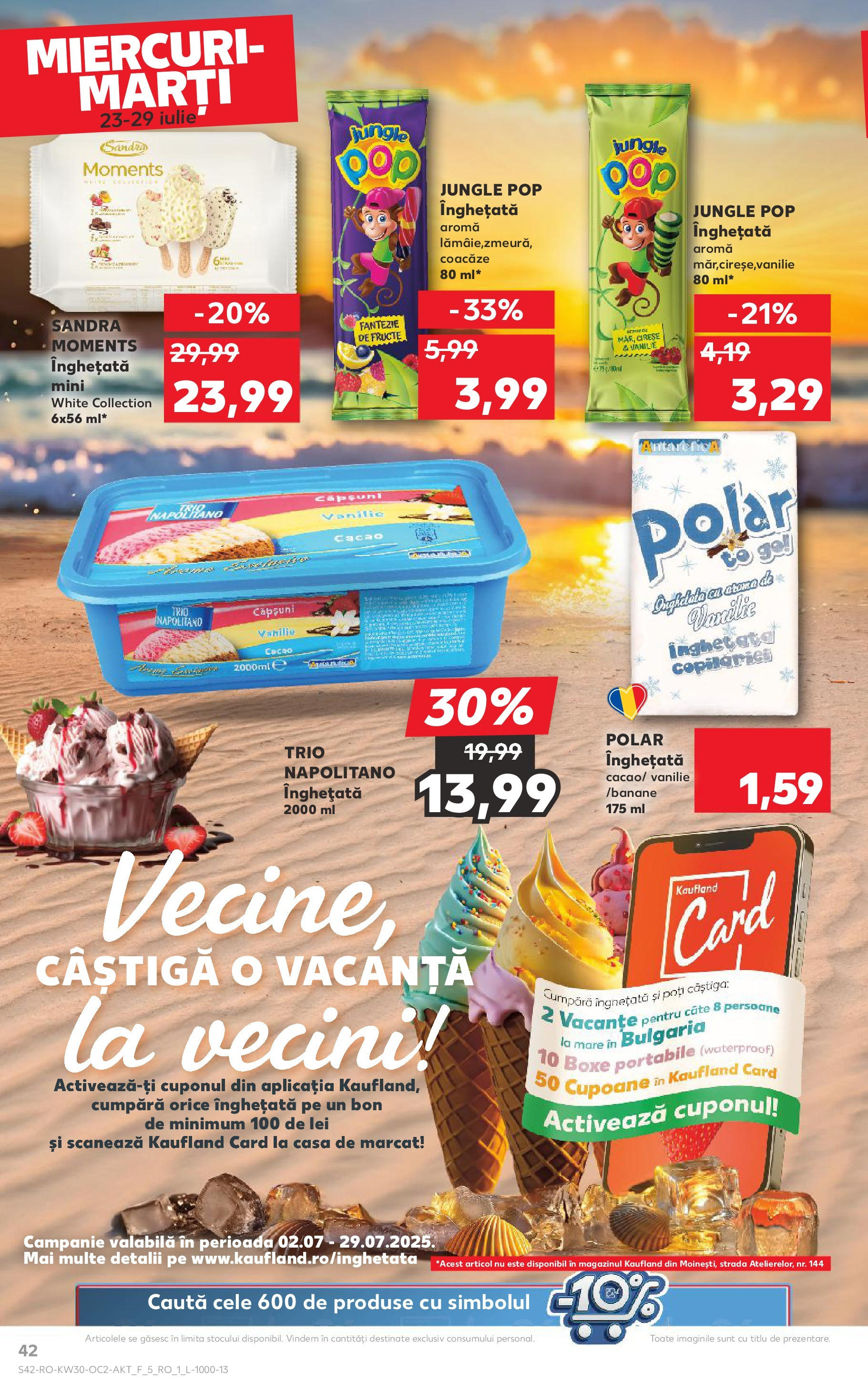 Catalog Kaufland 23 - 28 Iulie 2025 | Pagina 42 | Produse: Banane, Căpșuni, Cireșe, Înghețată