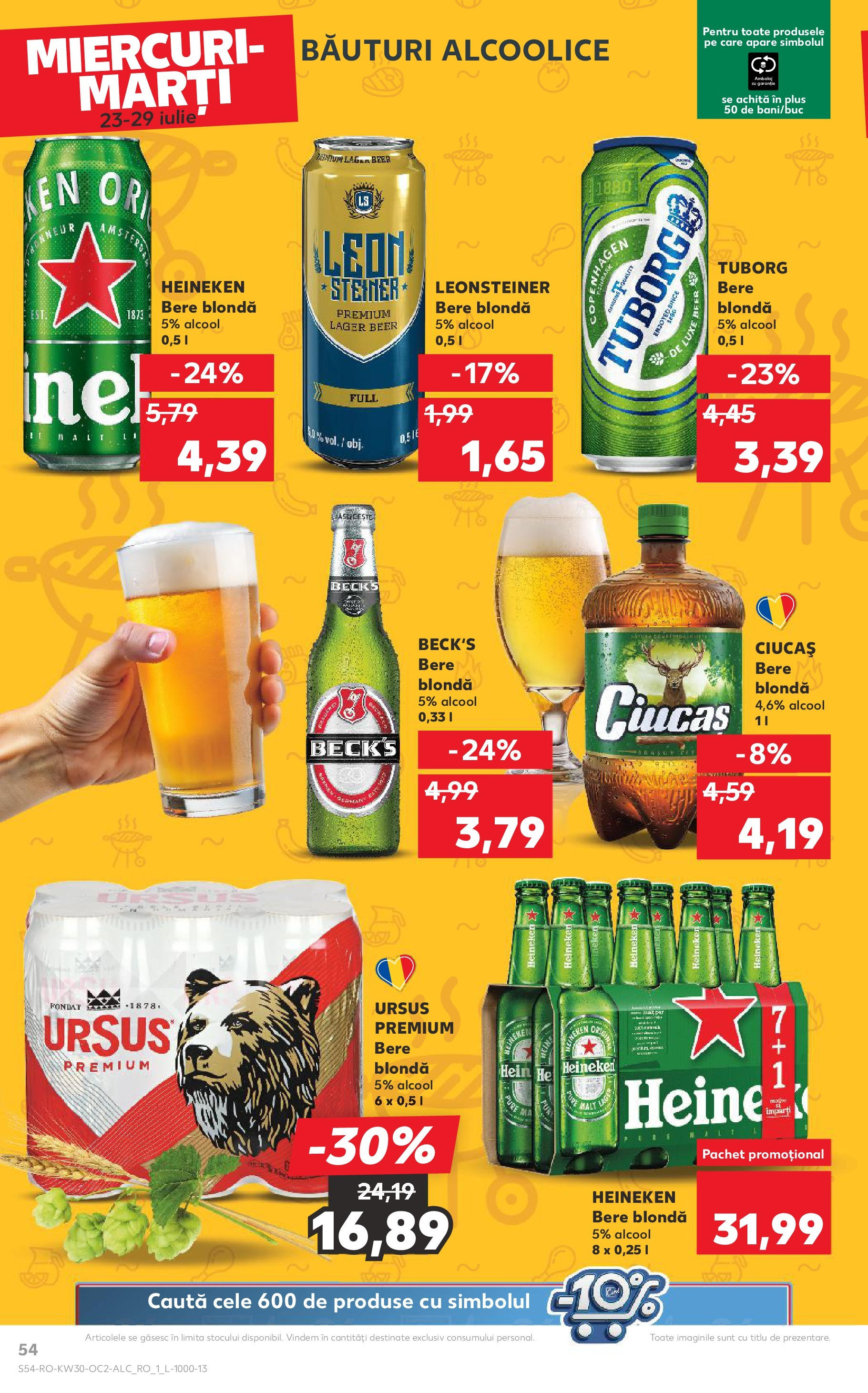 Catalog Kaufland 23 - 28 Iulie 2025 | Pagina 54 | Produse: Bere