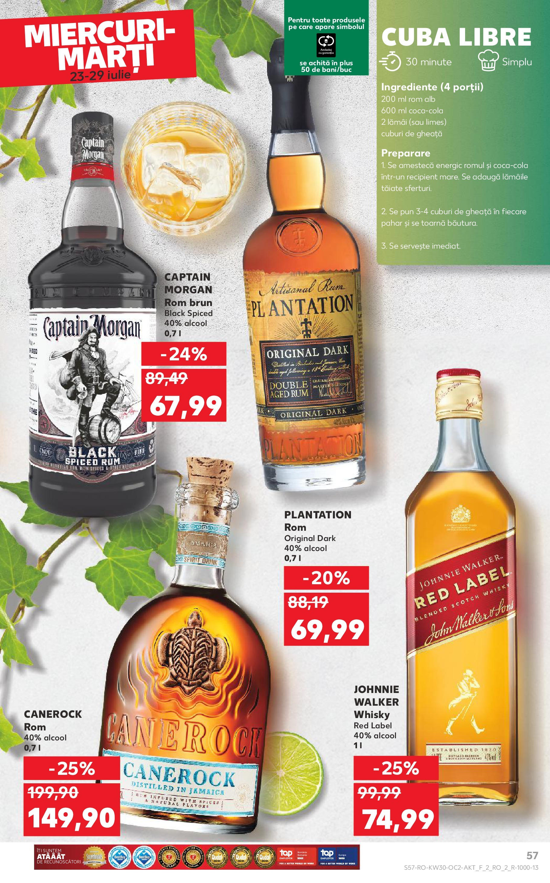 Catalog Kaufland 23 - 28 Iulie 2025 | Pagina 57 | Produse: Rom